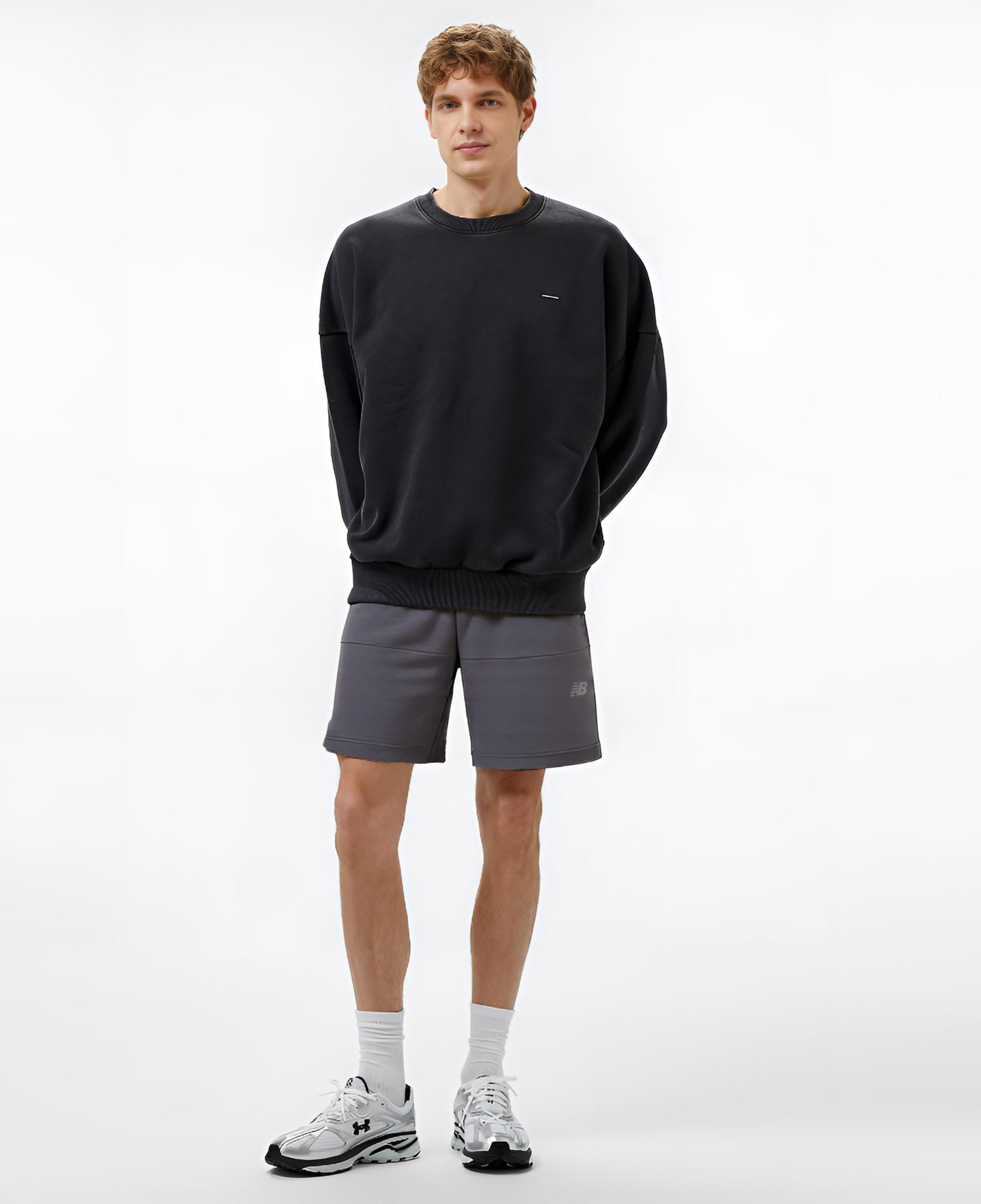 New Balance Lifestyle Erkek Gri Şort