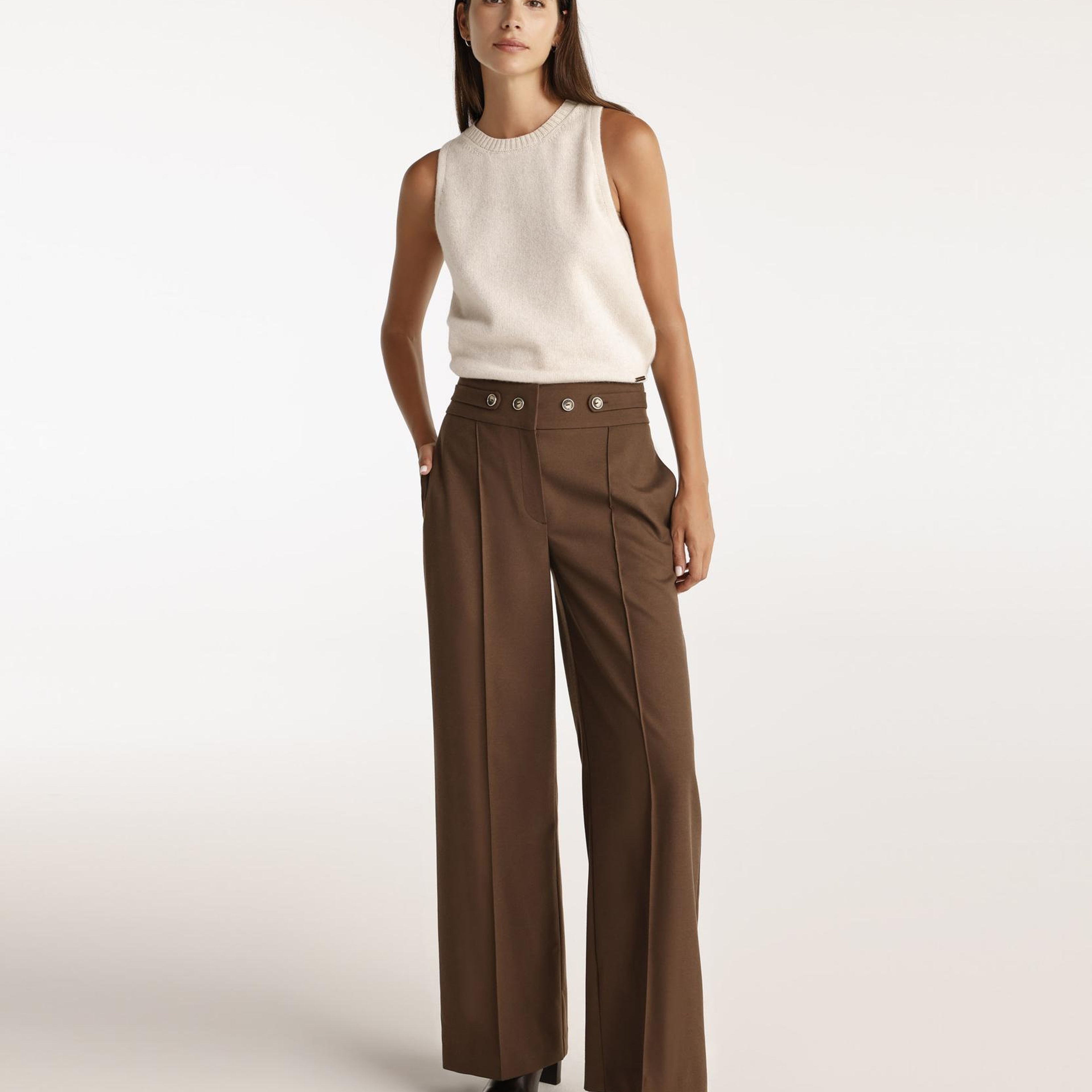 YARGICI Düğme Detaylı Pantolon