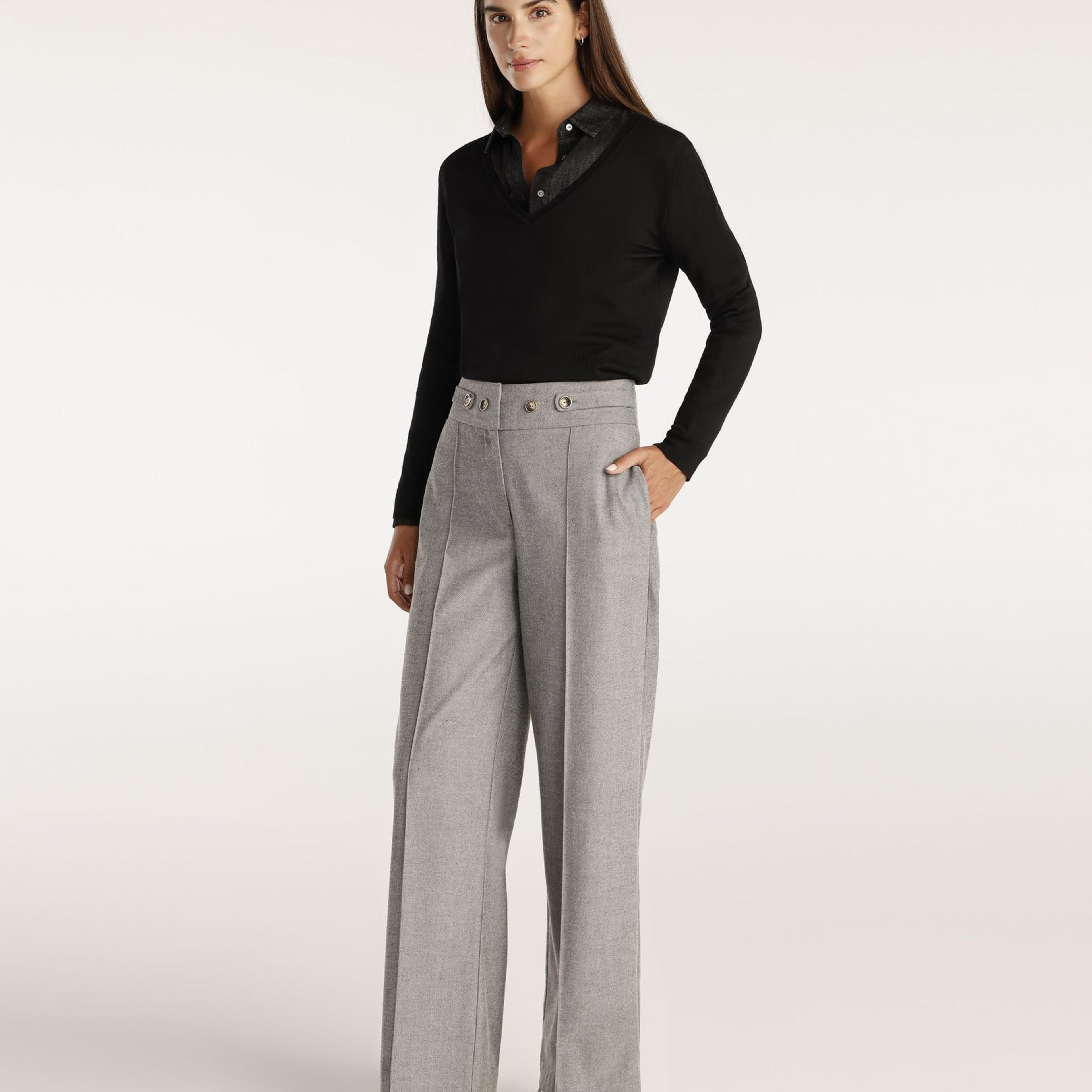 YARGICI Düğme Detaylı Pantolon