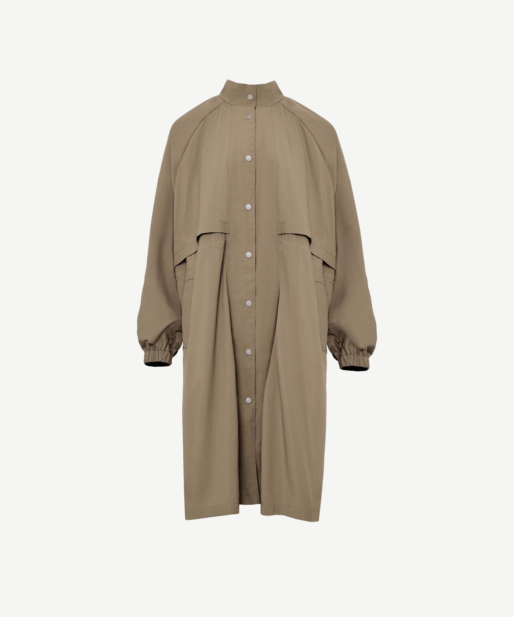 YARGICI Ön Detaylı Pardösü