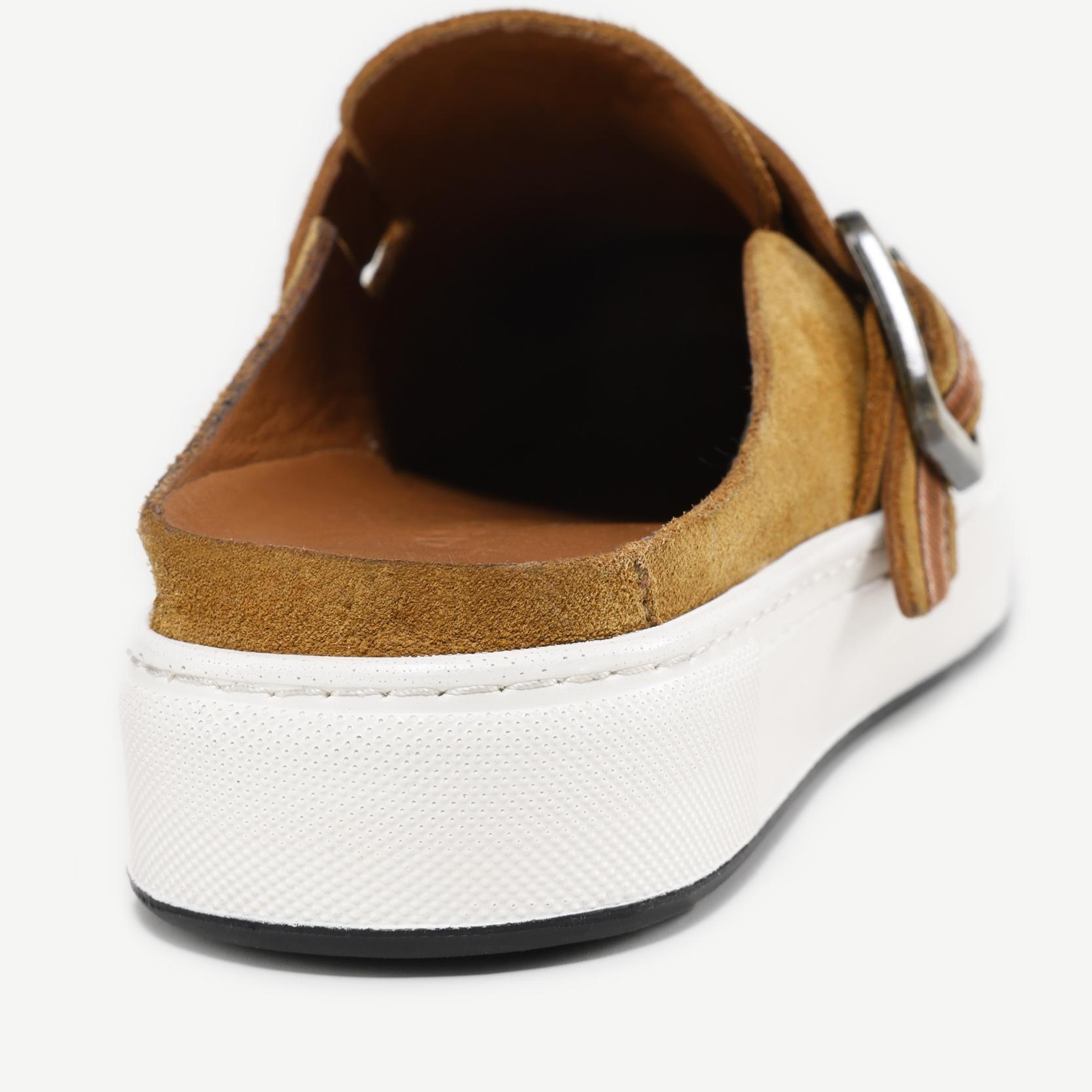 YARGICI Arkası Açık Deri Sneakers