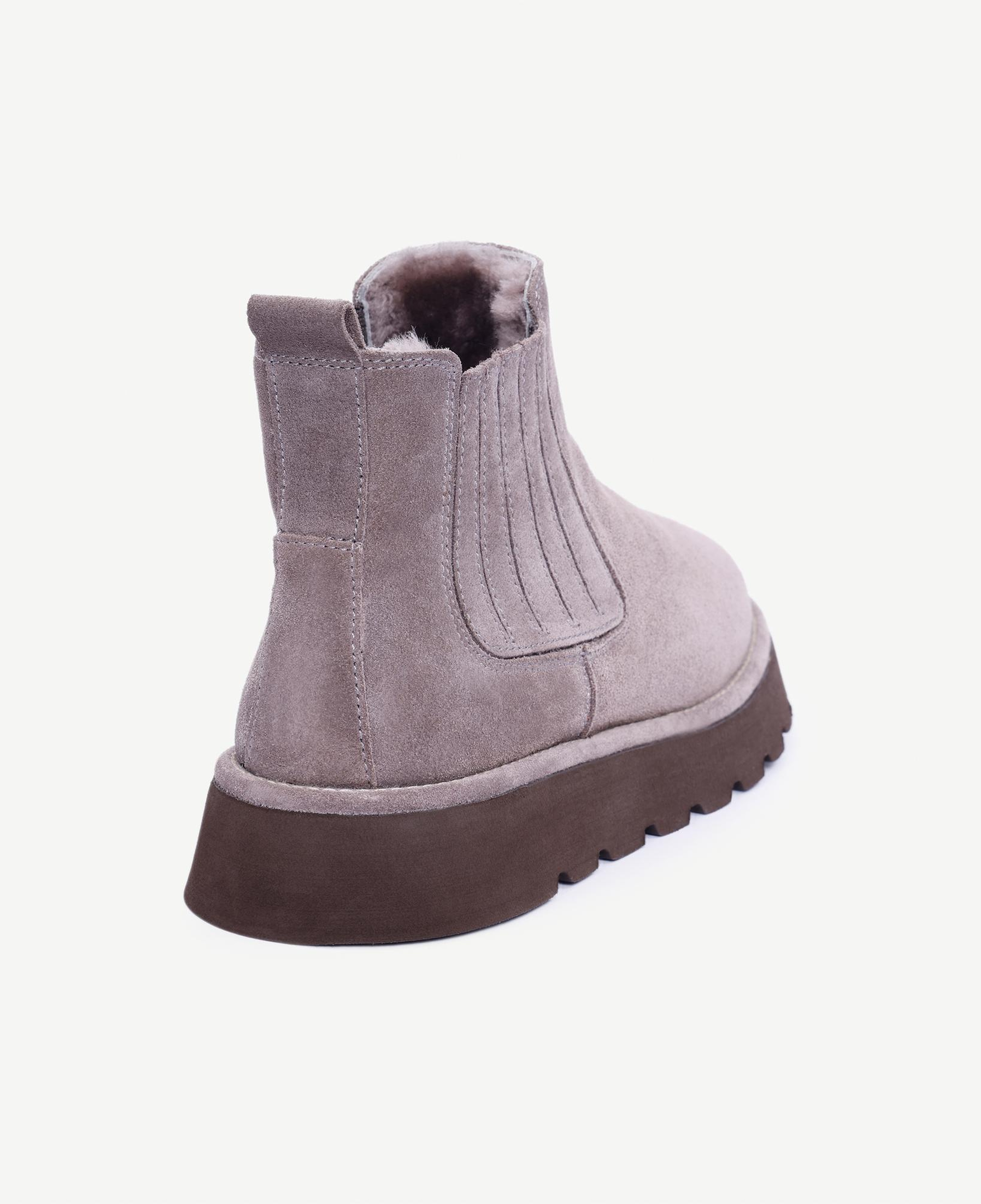 YARGICI Deri Lastikli İçi Kürklü Bot