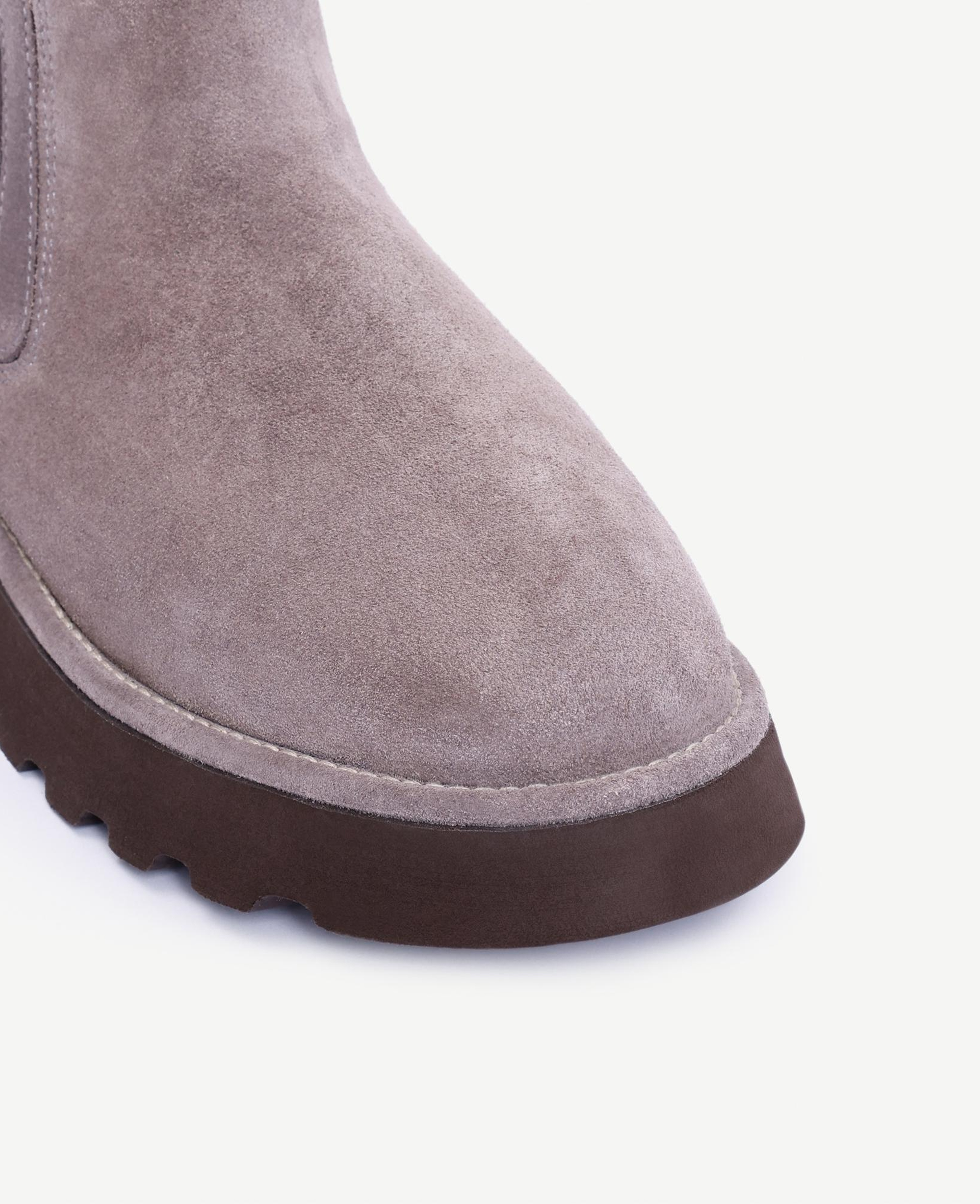 YARGICI Deri Lastikli İçi Kürklü Bot