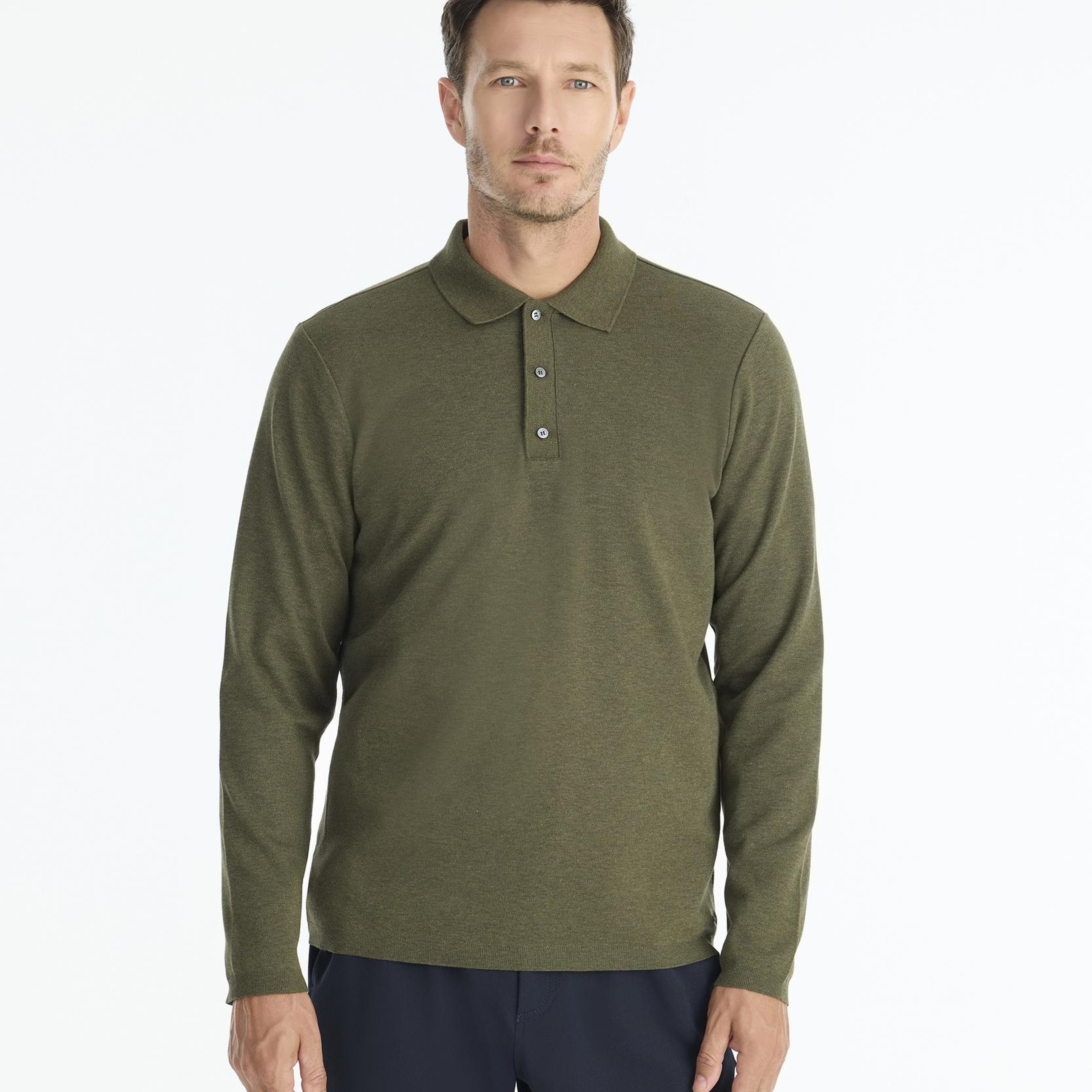 YARGICI Regular Gömlek Yaka Uzun Kol Kazak