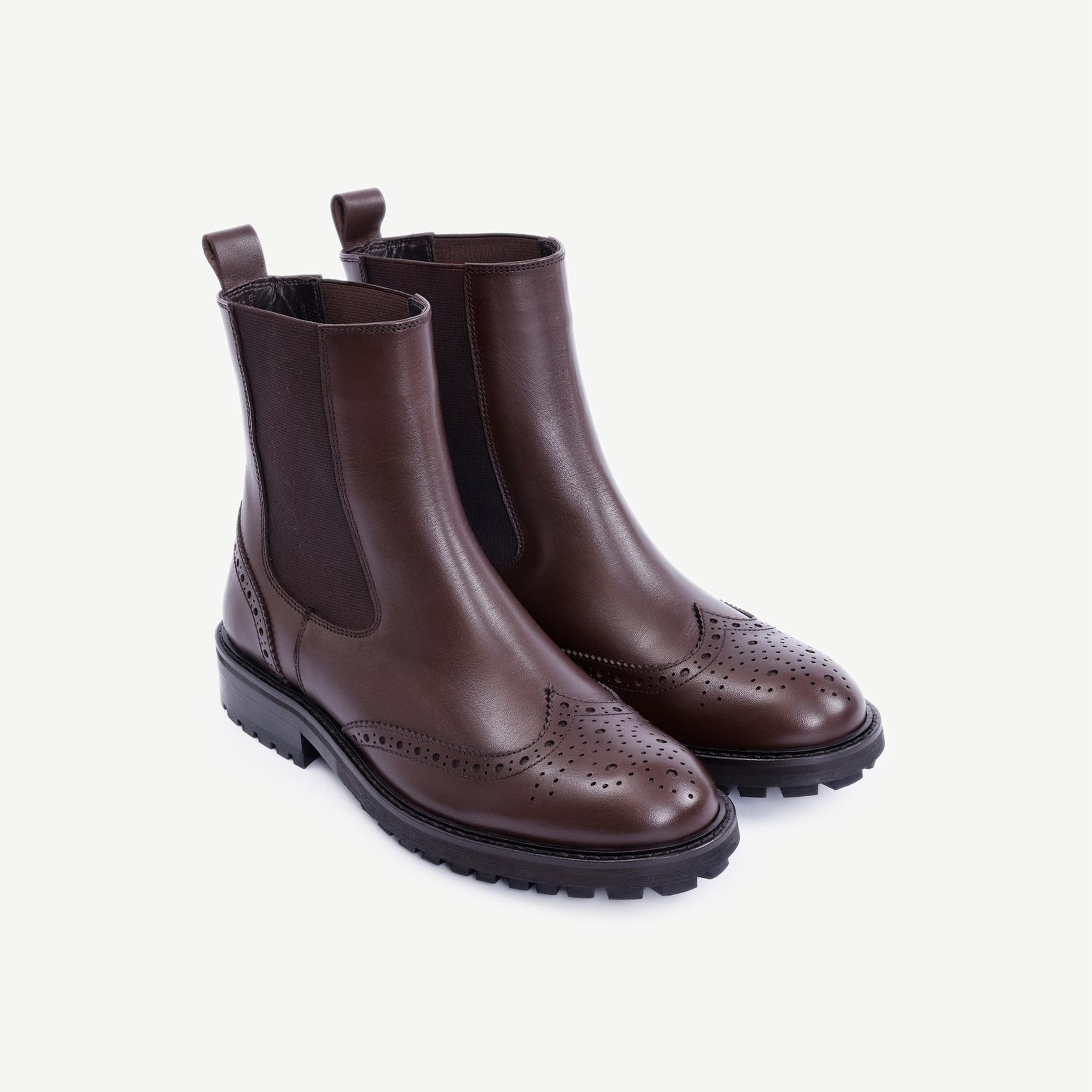 YARGICI Zımba Detaylı Lastikli Deri Bot