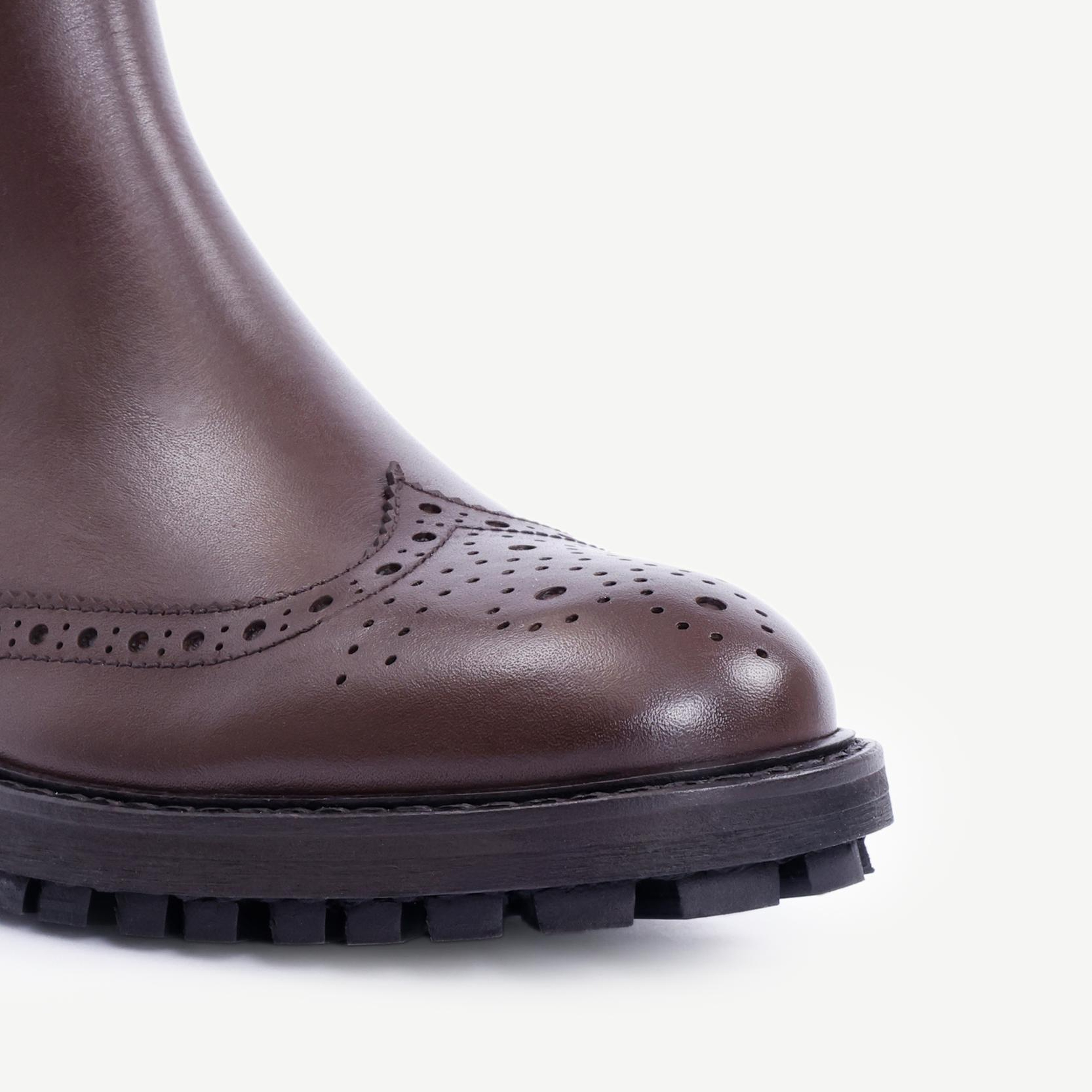 YARGICI Zımba Detaylı Lastikli Deri Bot