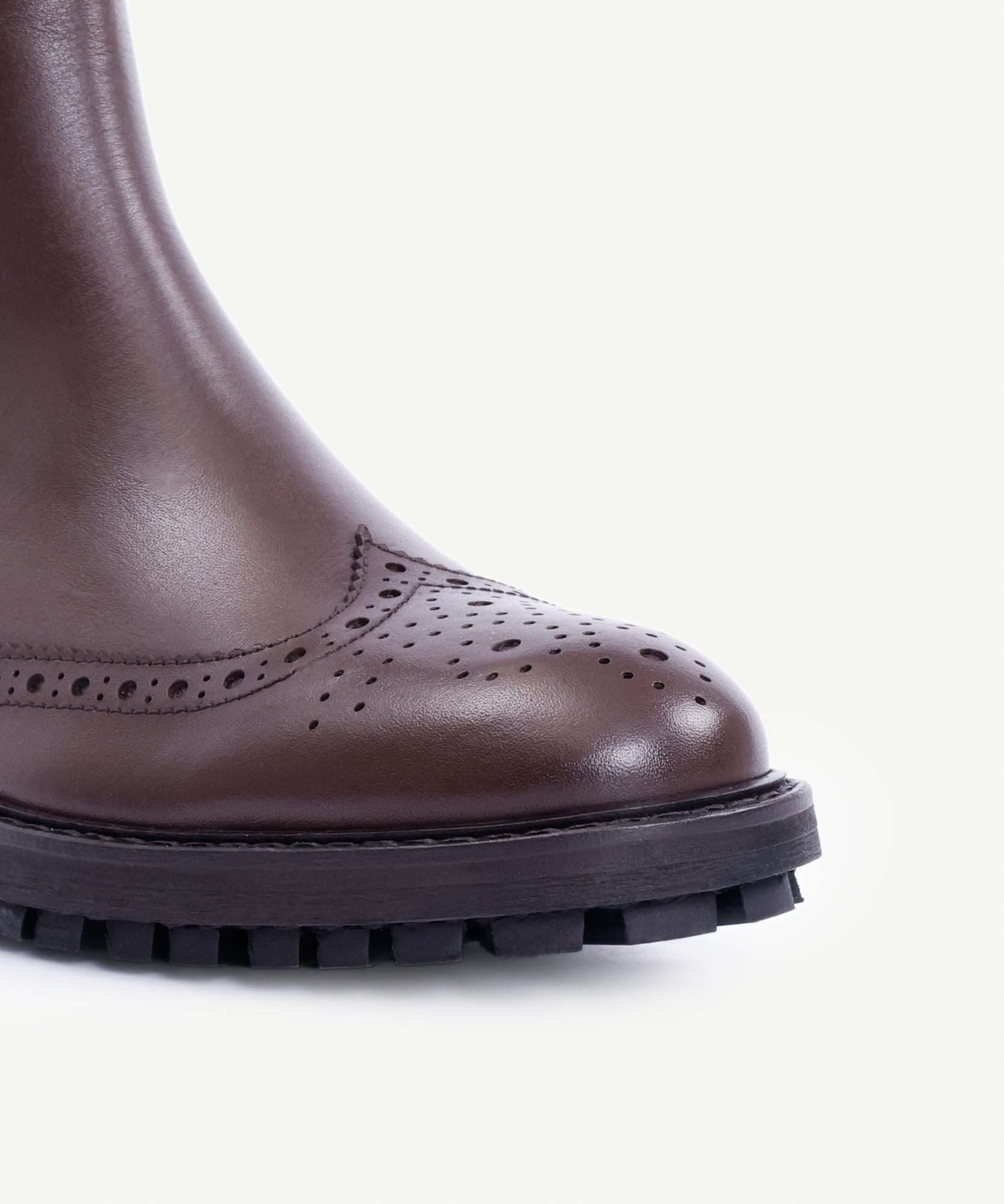 YARGICI Zımba Detaylı Lastikli Deri Bot