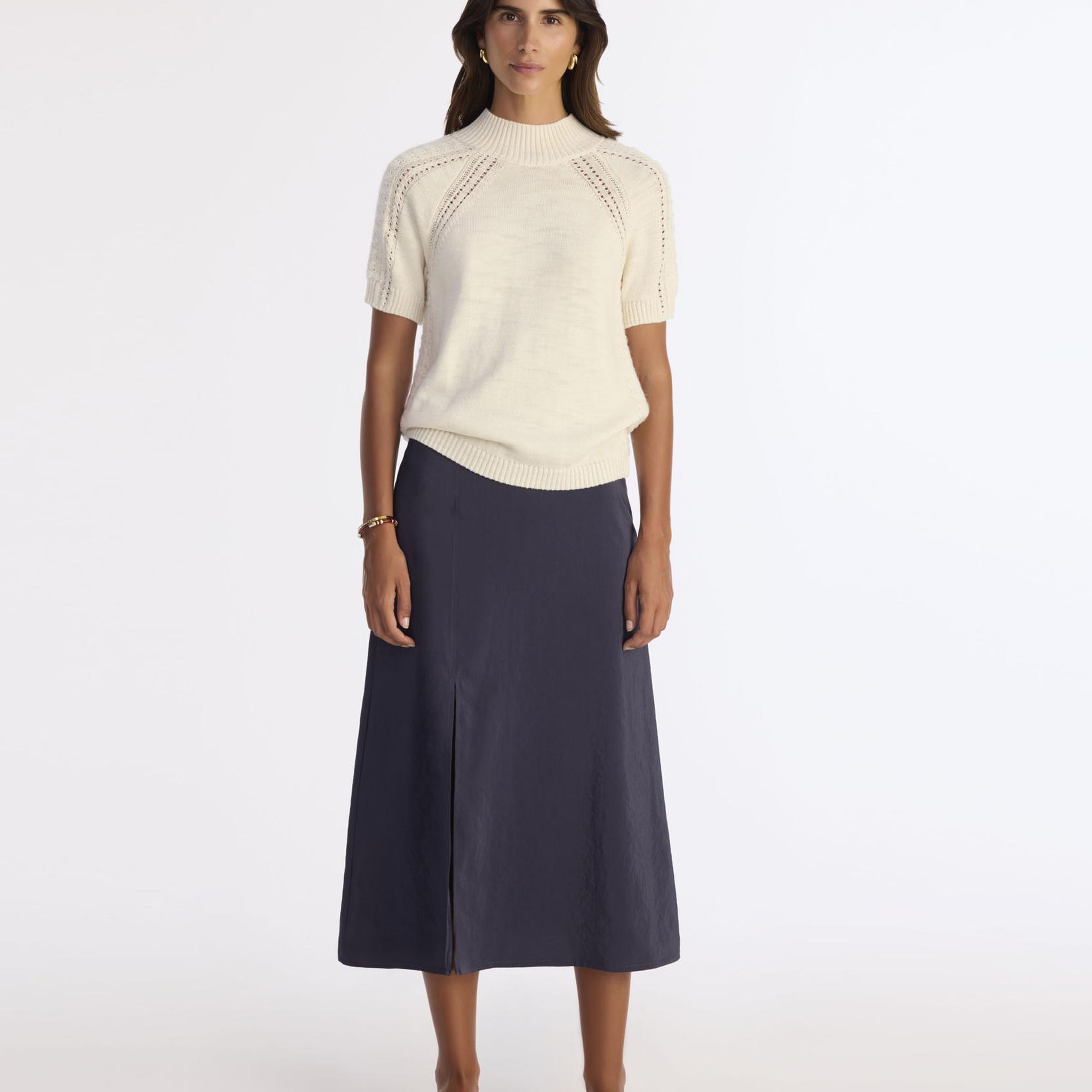 YARGICI A Form Yüksek Bel Etek