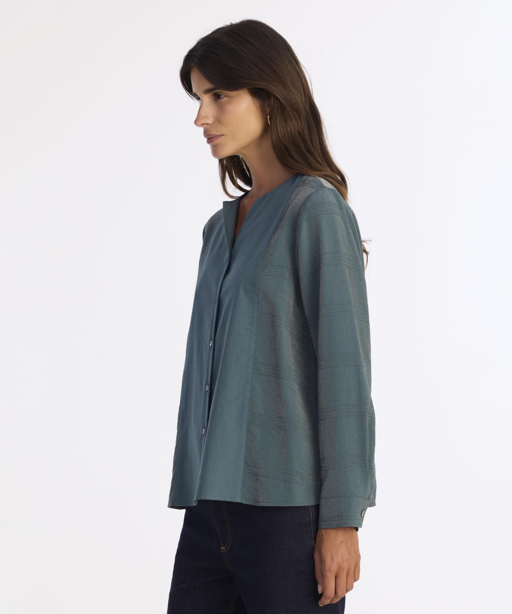 YARGICI Regular Kayık Yaka Uzun Kol Gömlek