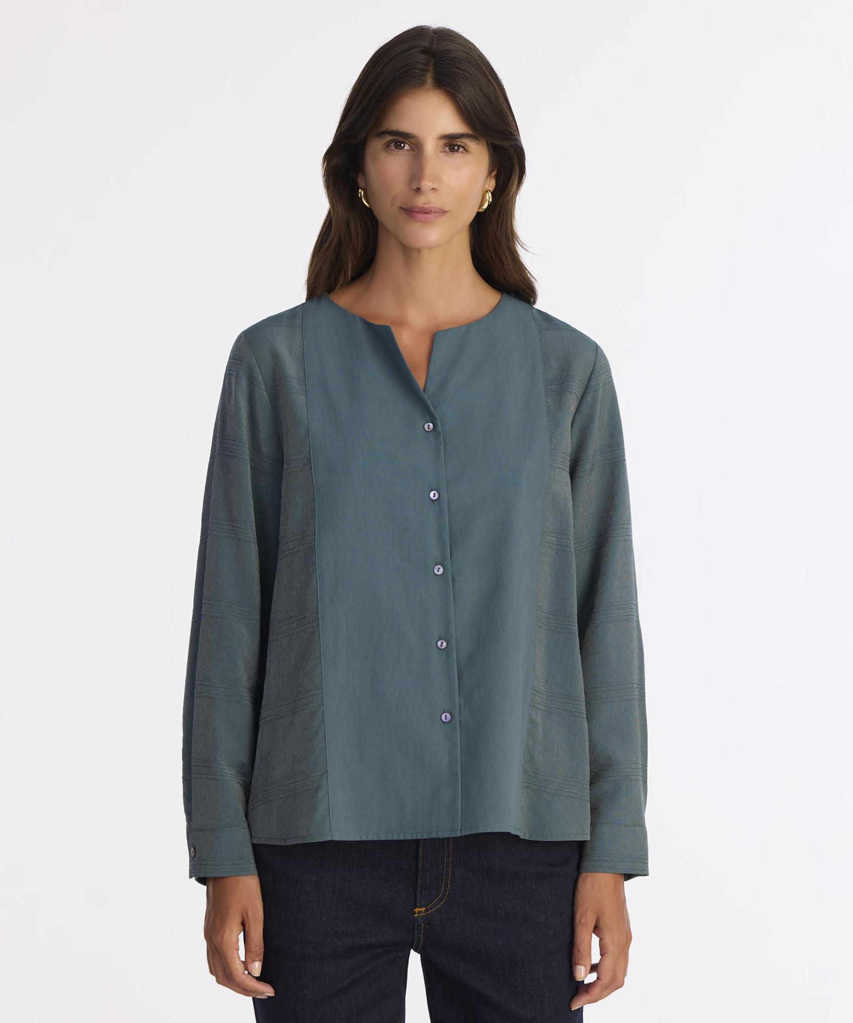 YARGICI Regular Kayık Yaka Uzun Kol Gömlek