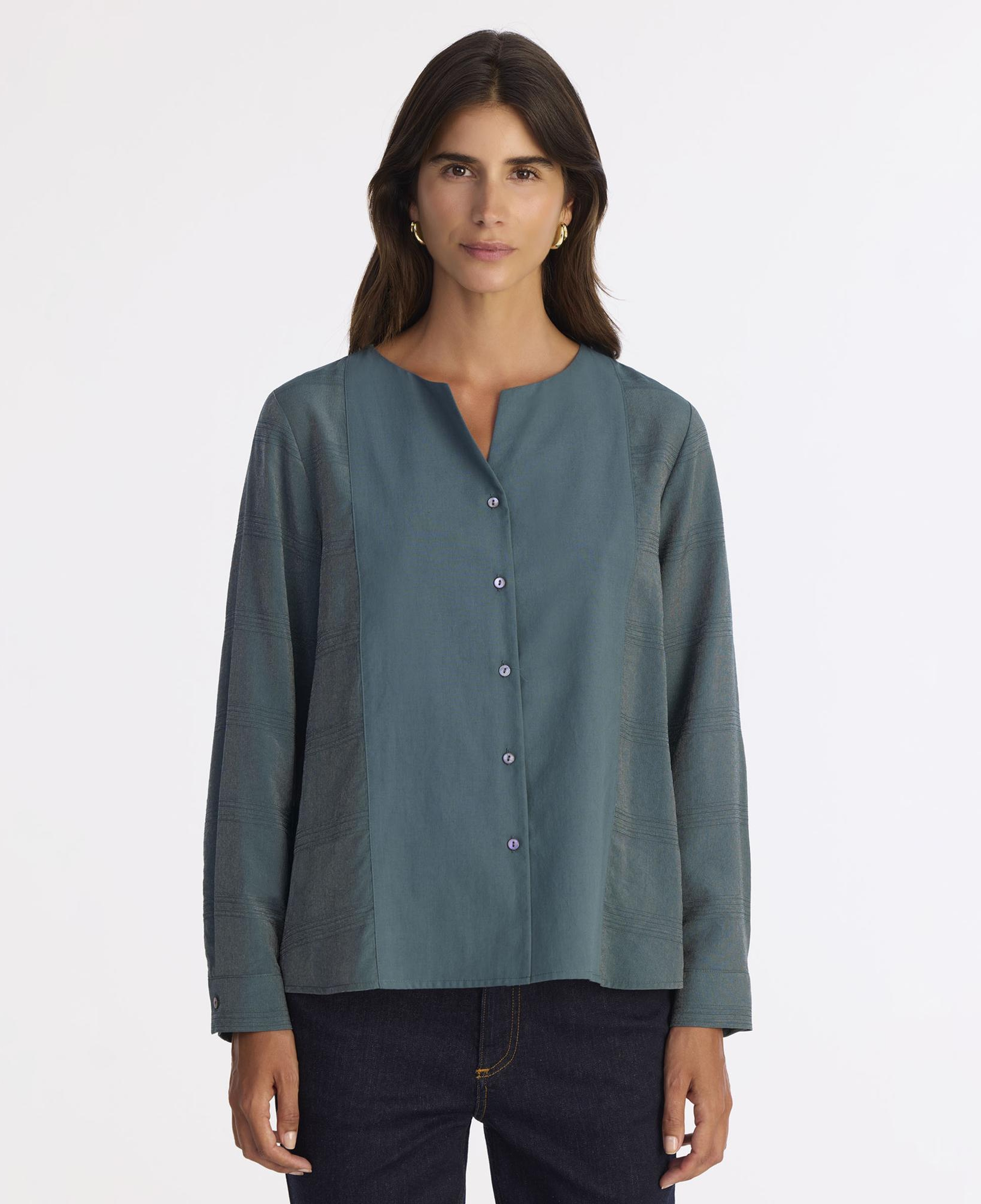 YARGICI Regular Kayık Yaka Uzun Kol Gömlek