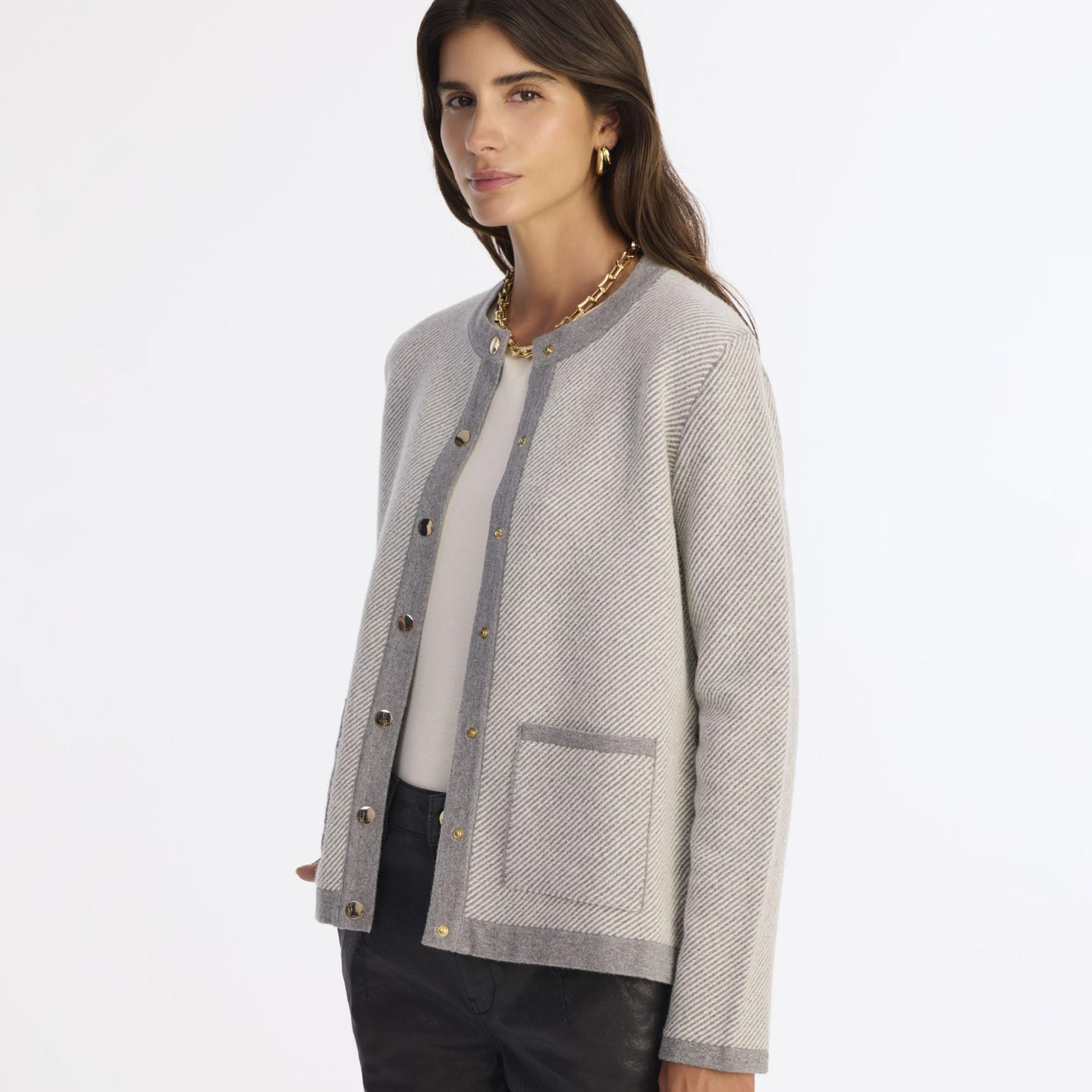 YARGICI Regular Dik Yaka Uzun Kol Hırka