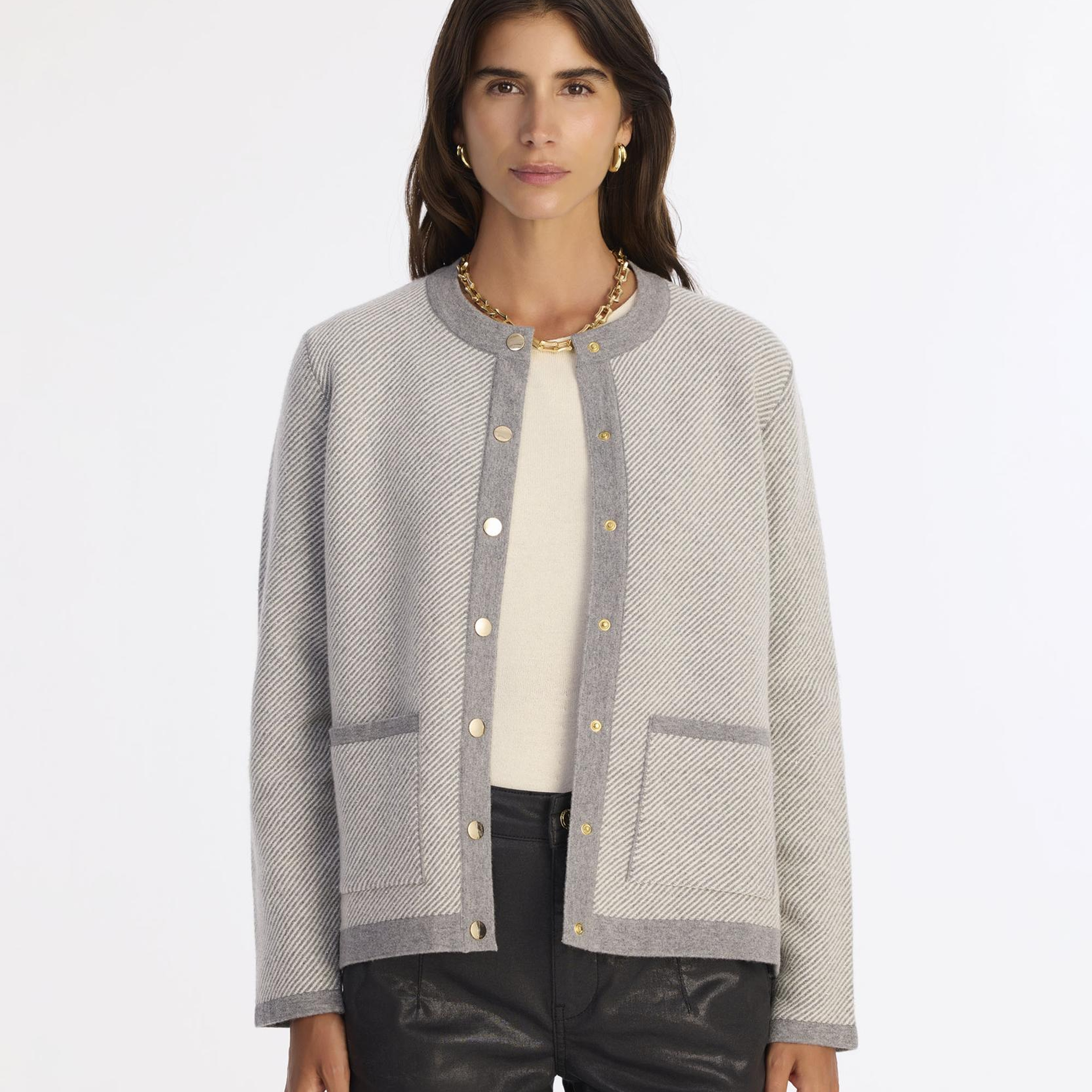 YARGICI Regular Dik Yaka Uzun Kol Hırka