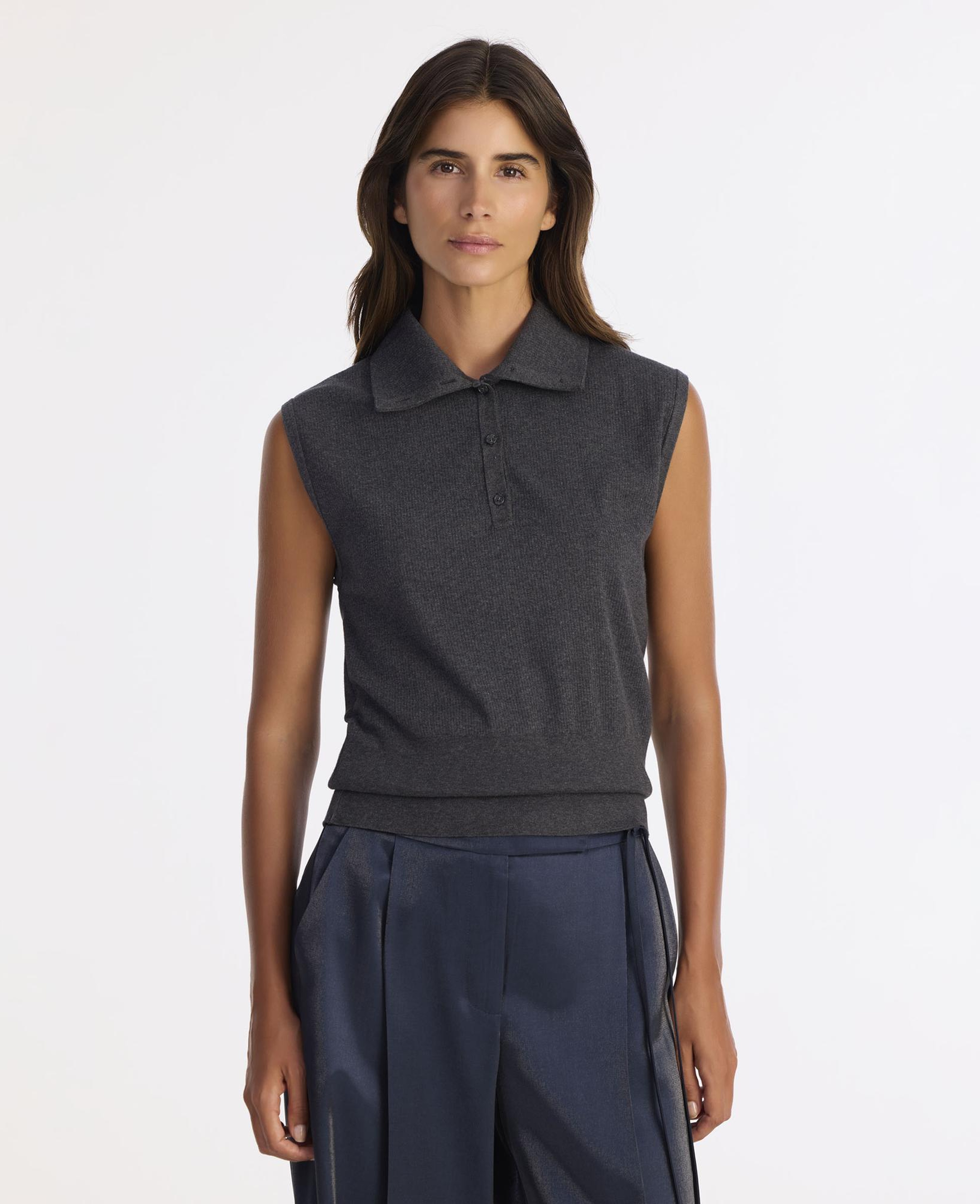 YARGICI Regular Yarım Balıkçı Yaka Kolsuz Kazak