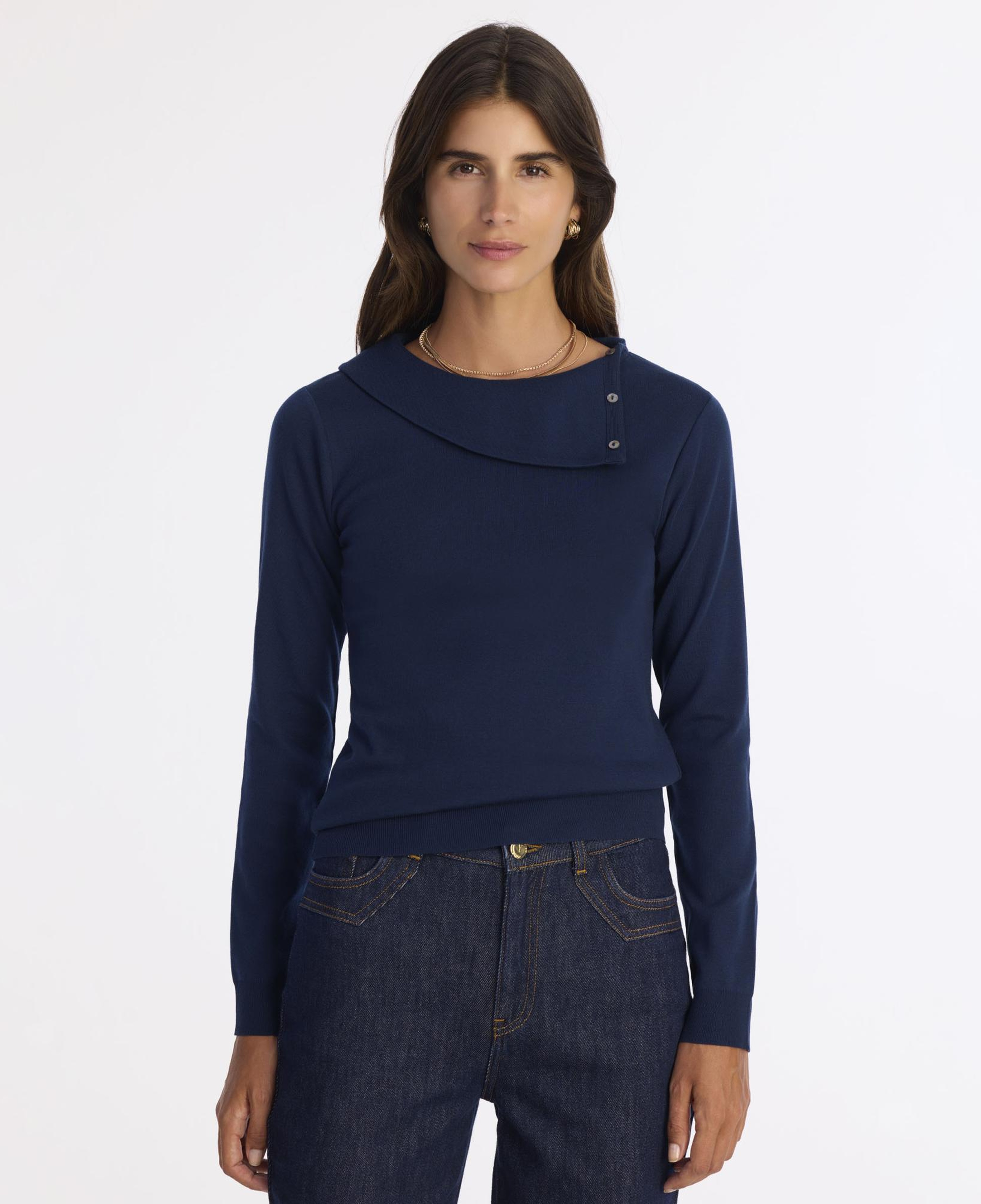 YARGICI Regular Kayık Yaka Uzun Kol Kazak