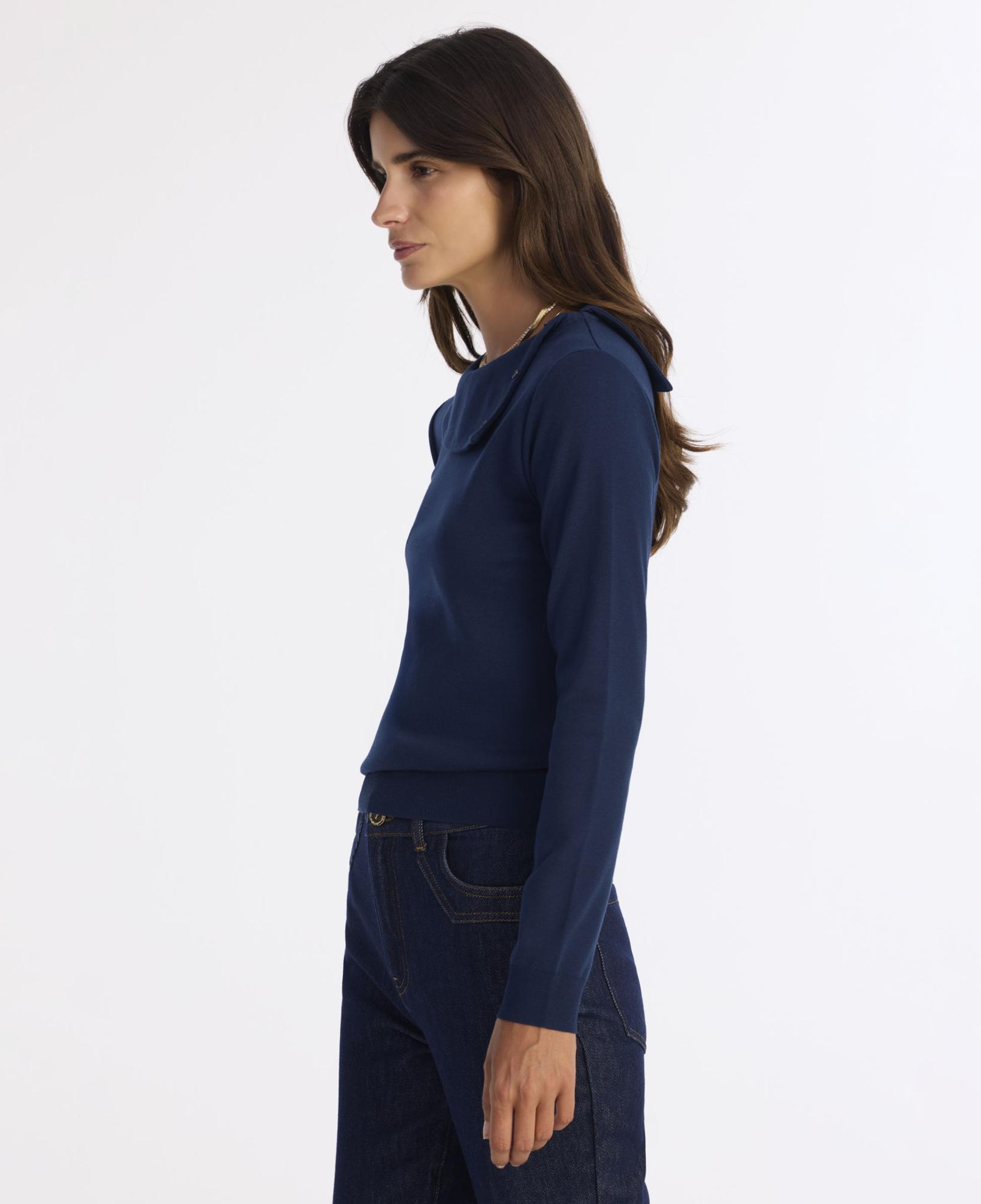 YARGICI Regular Kayık Yaka Uzun Kol Kazak