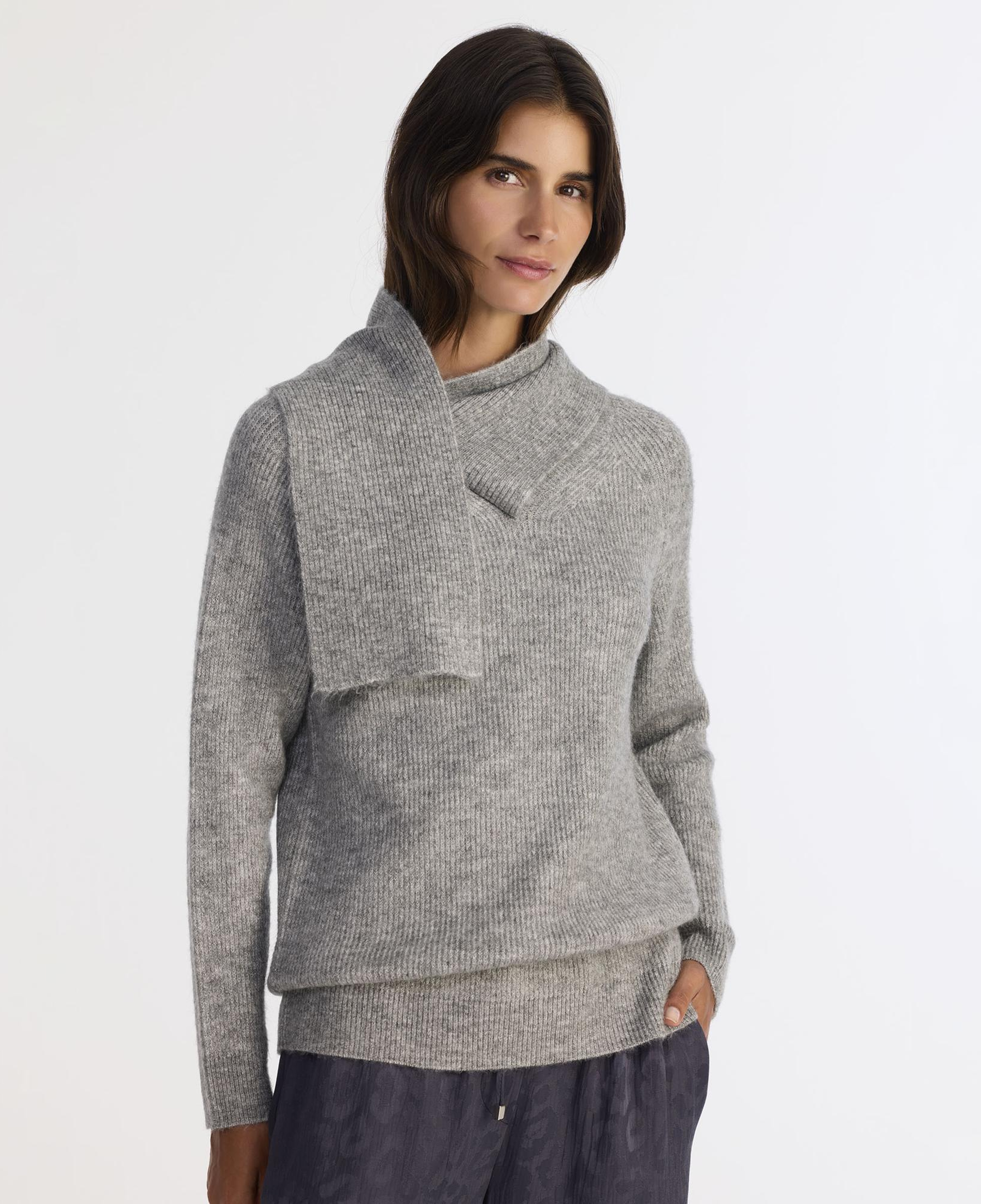 YARGICI Regular Şal Yaka Uzun Kol Kazak