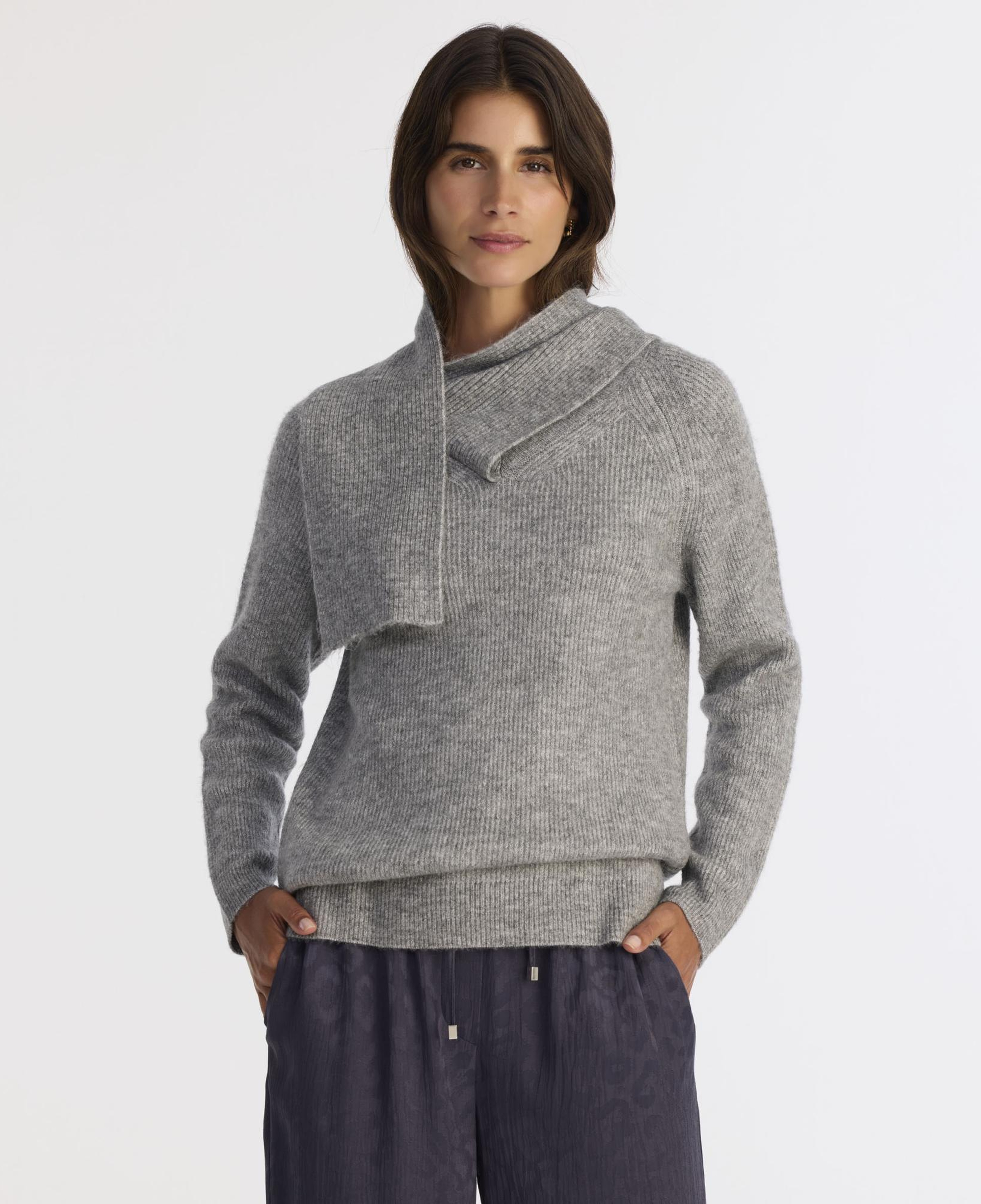 YARGICI Regular Şal Yaka Uzun Kol Kazak