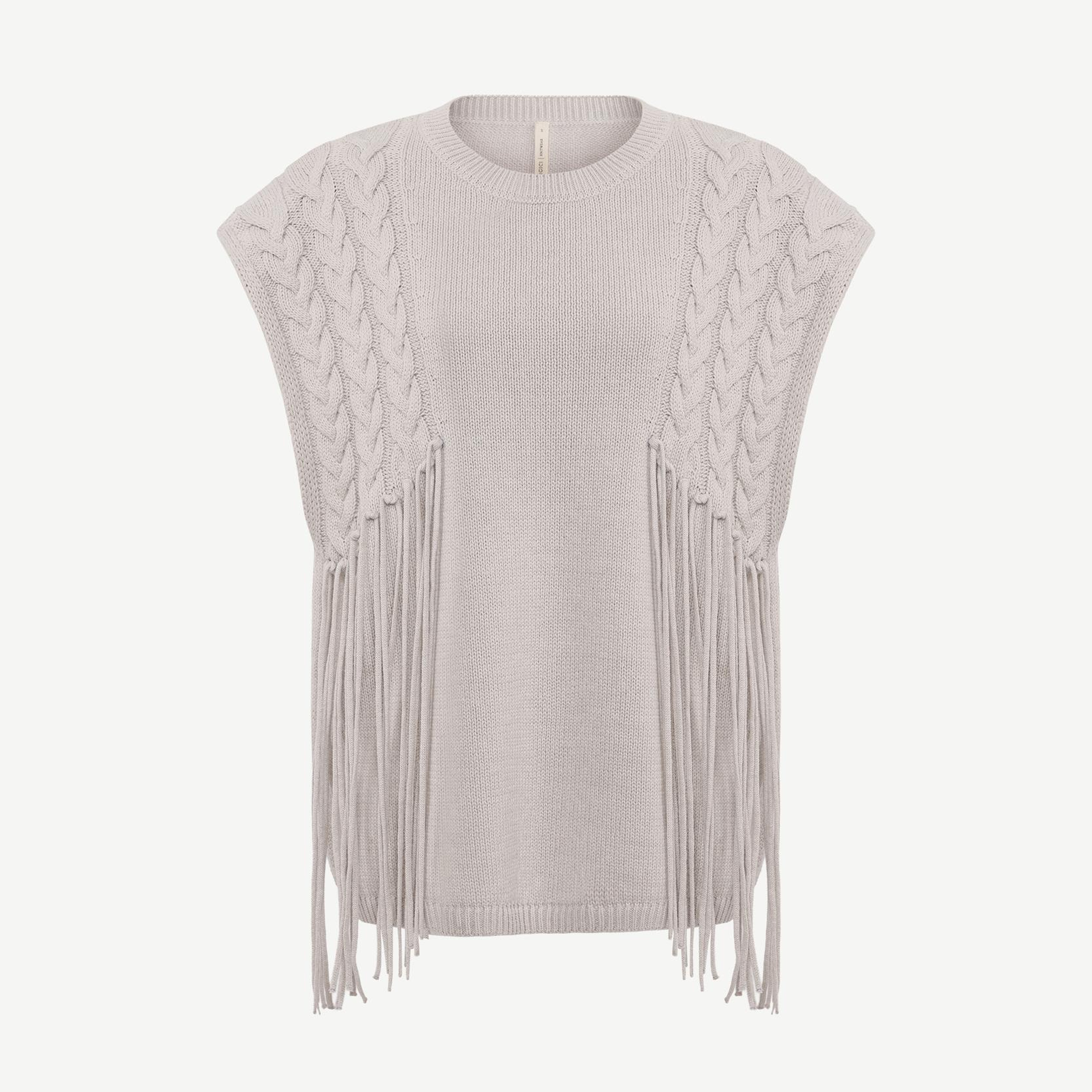 YARGICI Regular Bisiklet Yaka Kolsuz Kazak