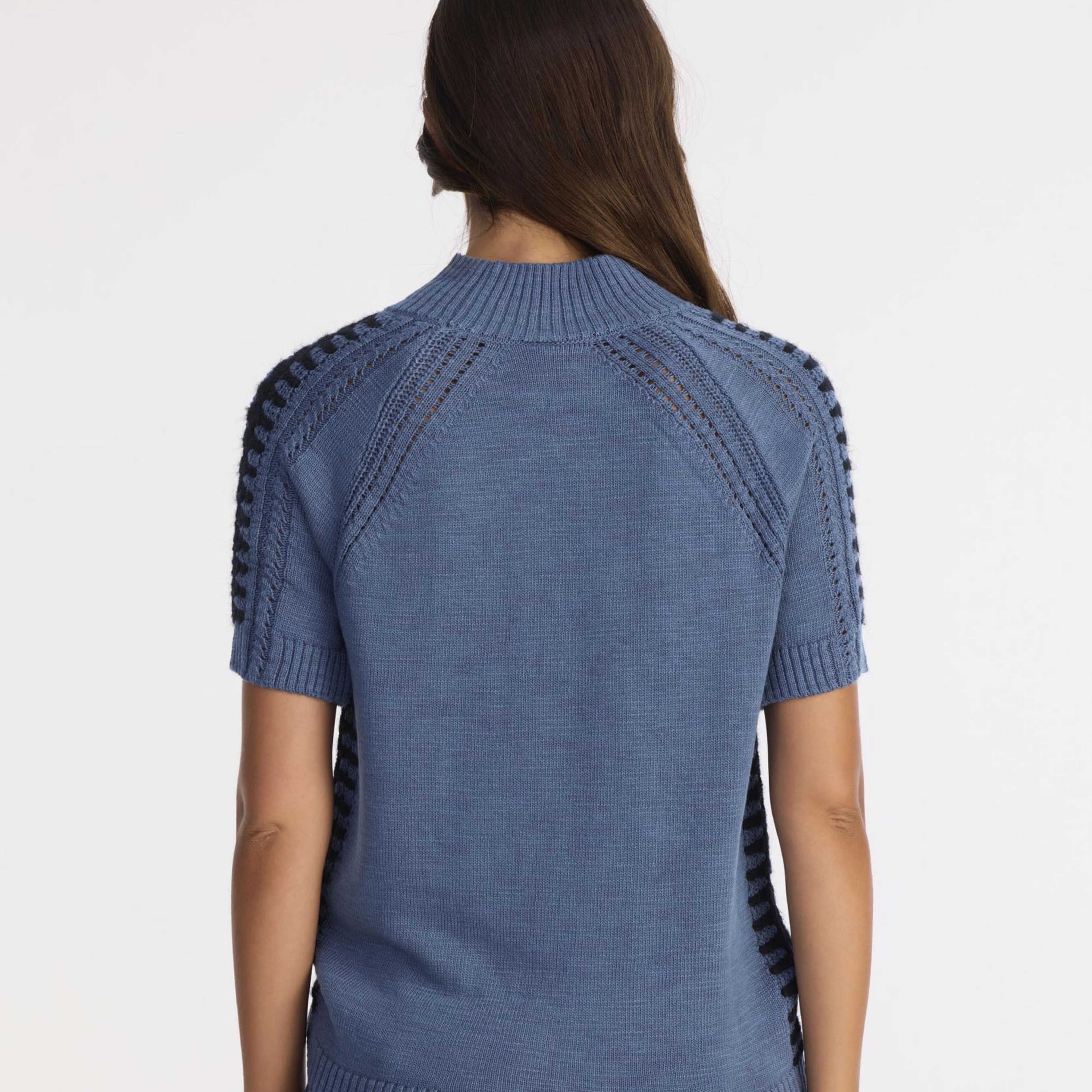 YARGICI Regular Dik Yaka Kısa Kol Kazak