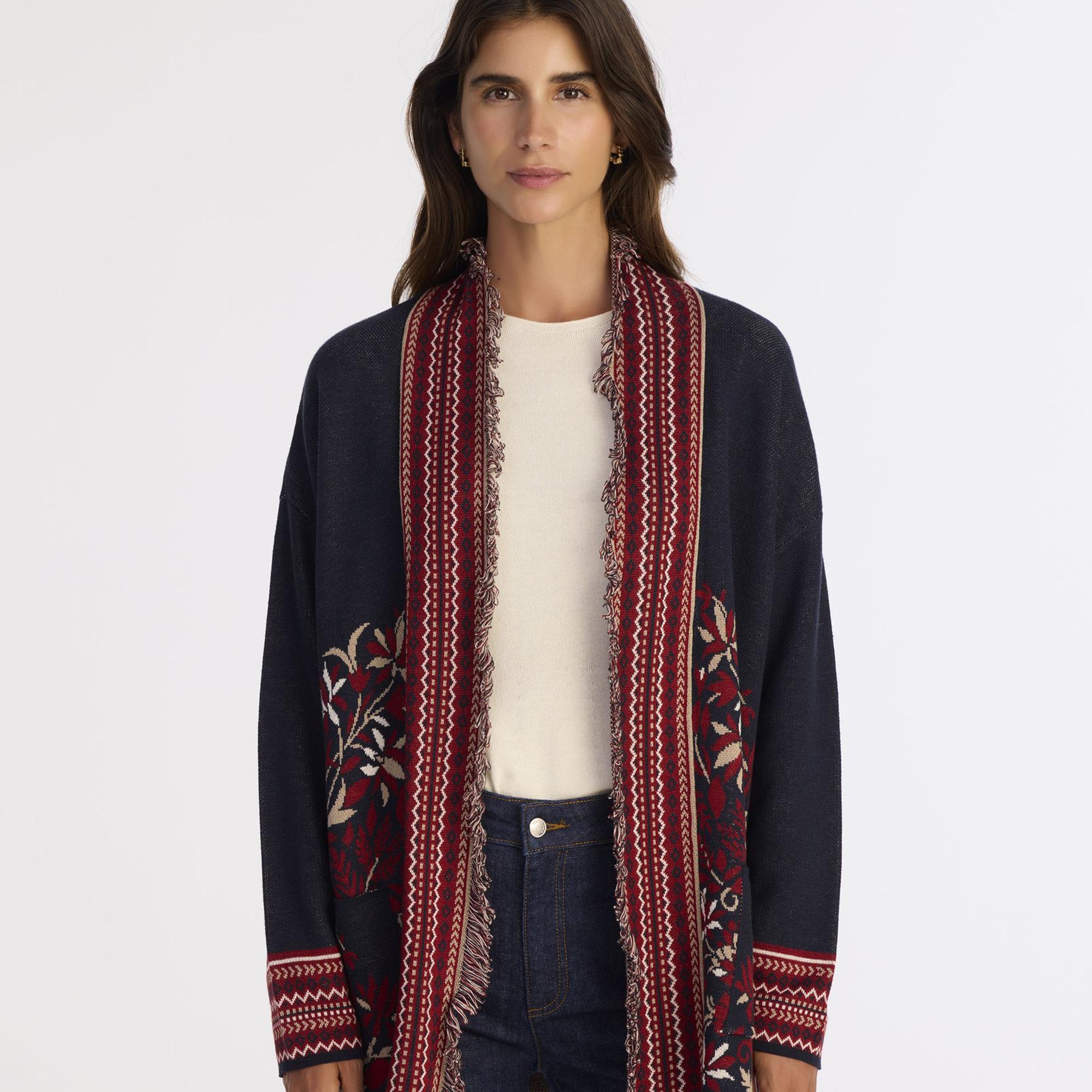 YARGICI Cropped Şal Yaka Kısa Kol Hırka