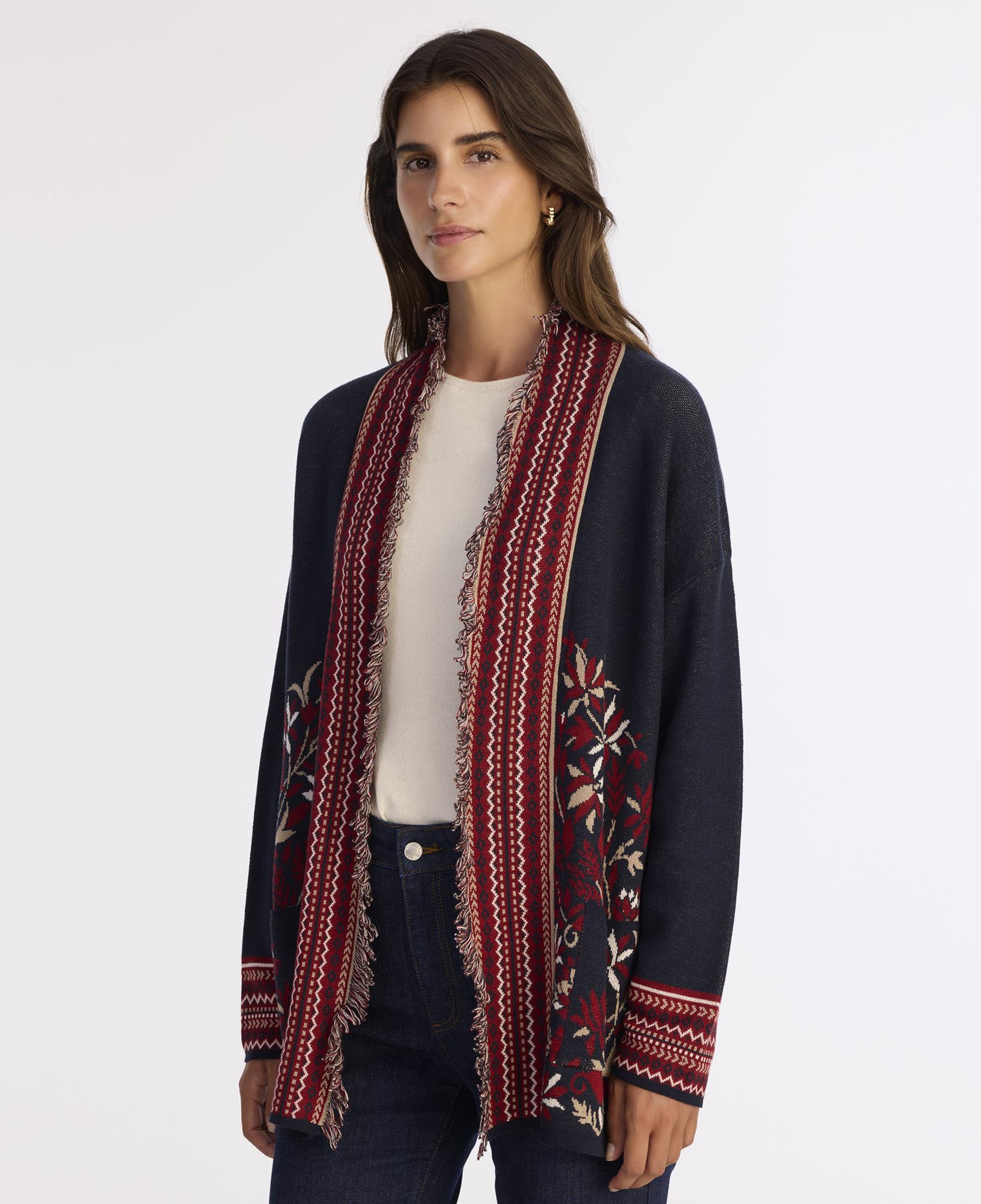 YARGICI Cropped Şal Yaka Kısa Kol Hırka