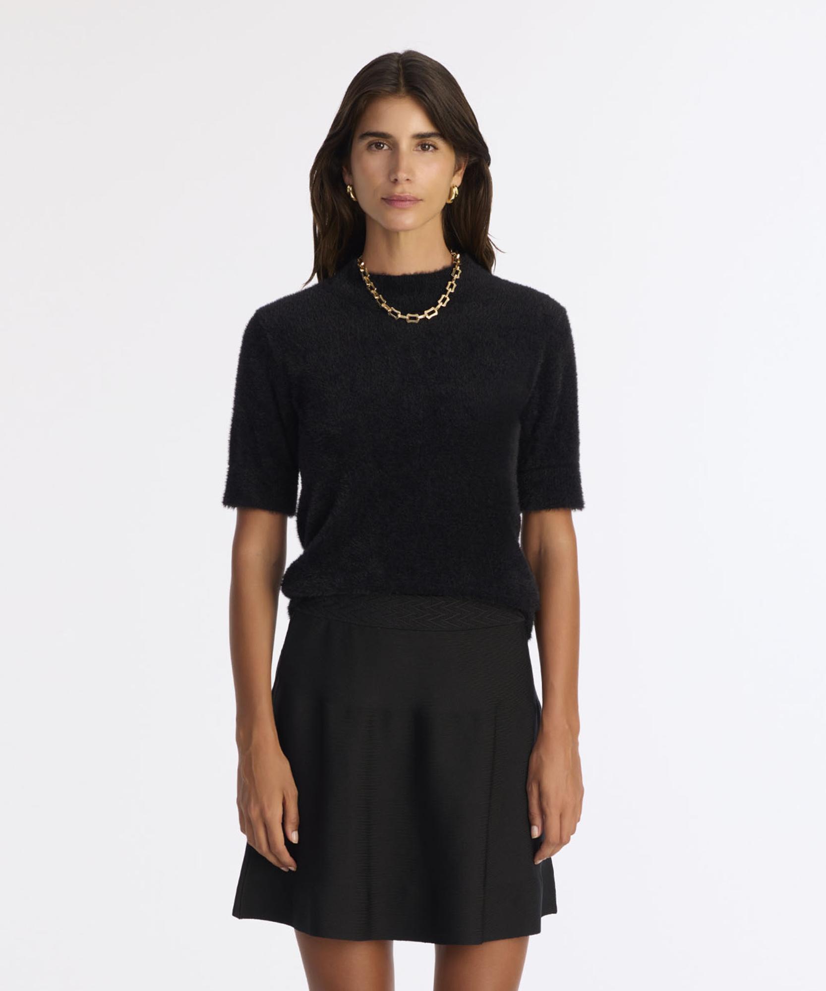 YARGICI Regular Dik Yaka Kısa Kol Kazak