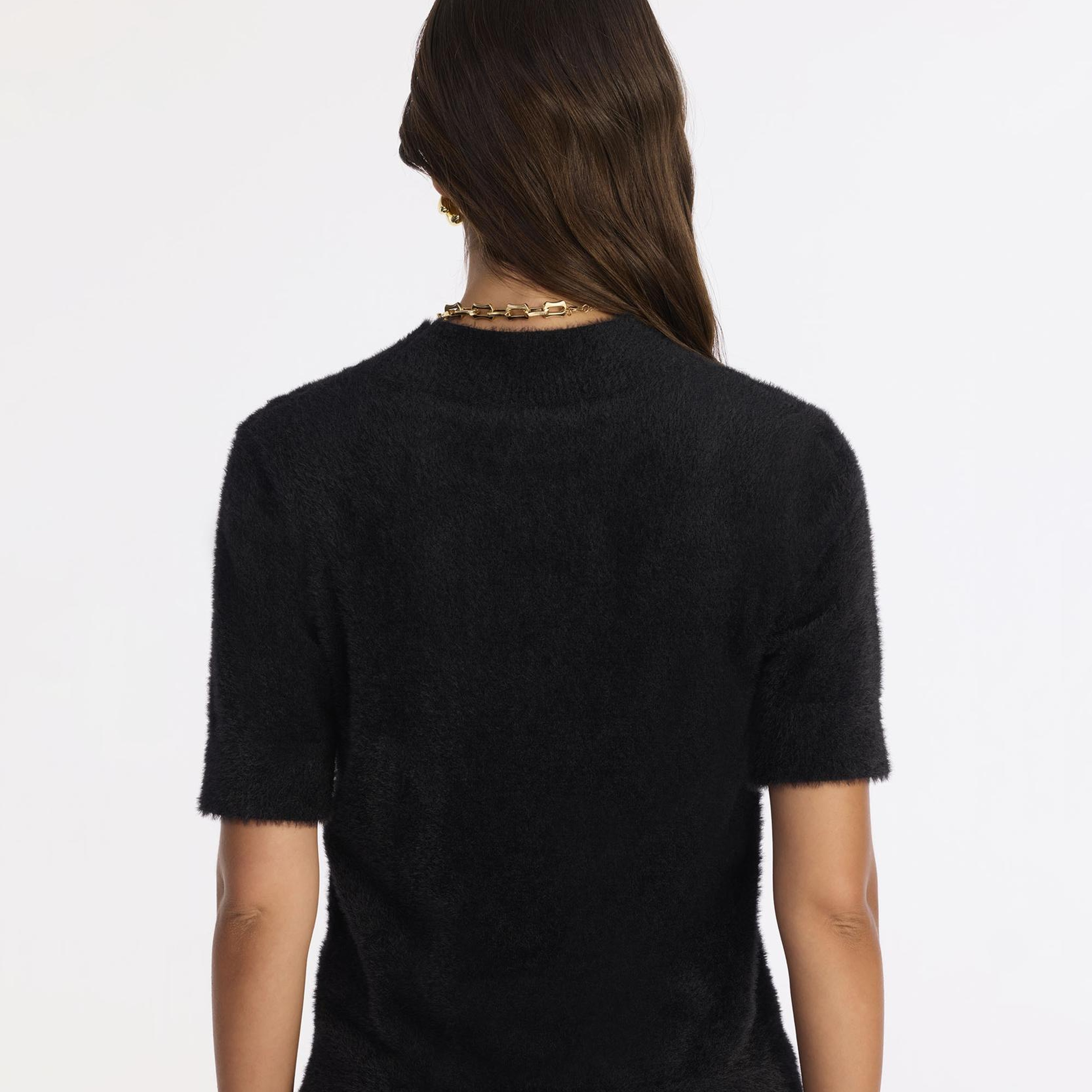 YARGICI Regular Dik Yaka Kısa Kol Kazak