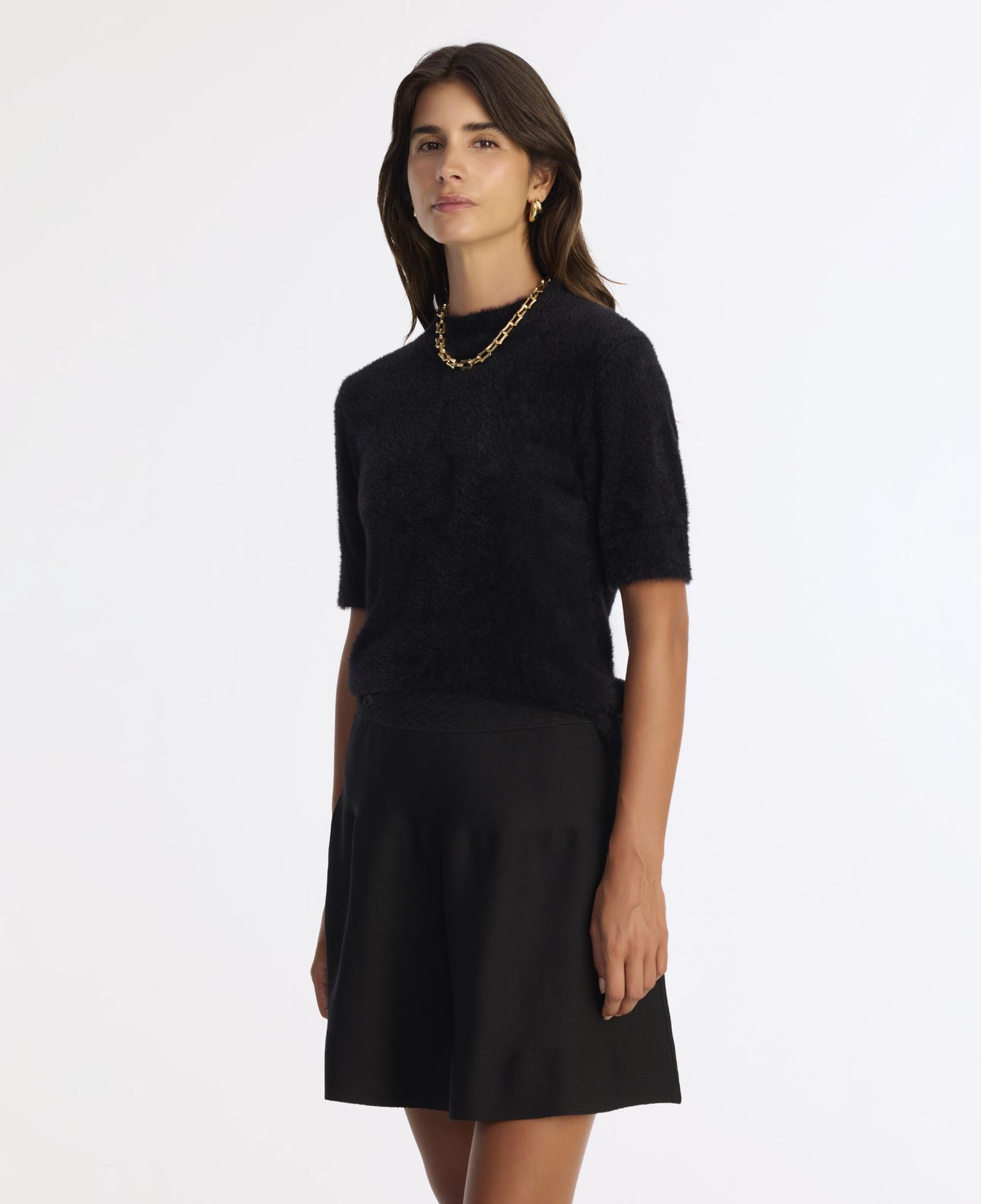 YARGICI Regular Dik Yaka Kısa Kol Kazak