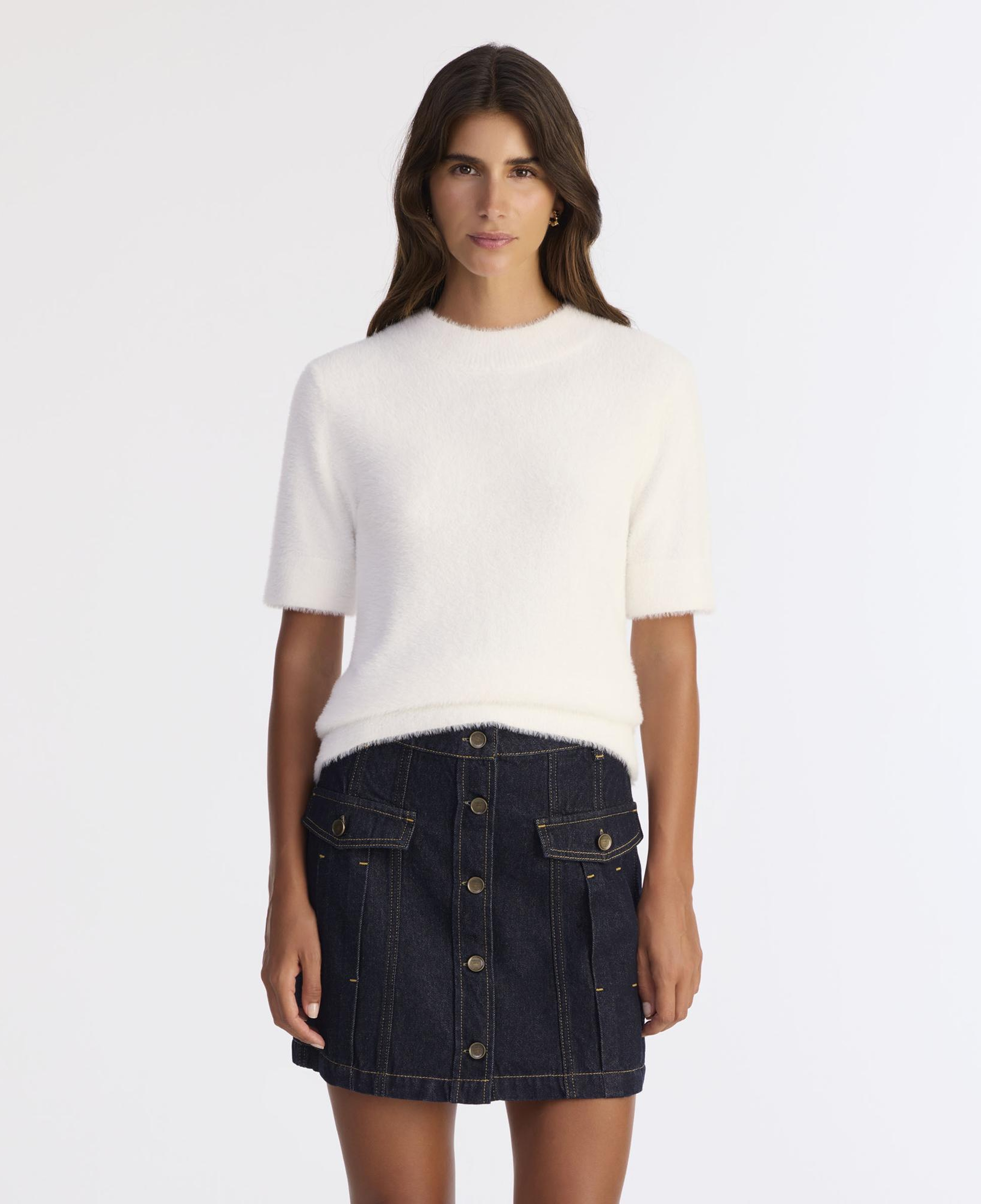 YARGICI Regular Dik Yaka Kısa Kol Kazak