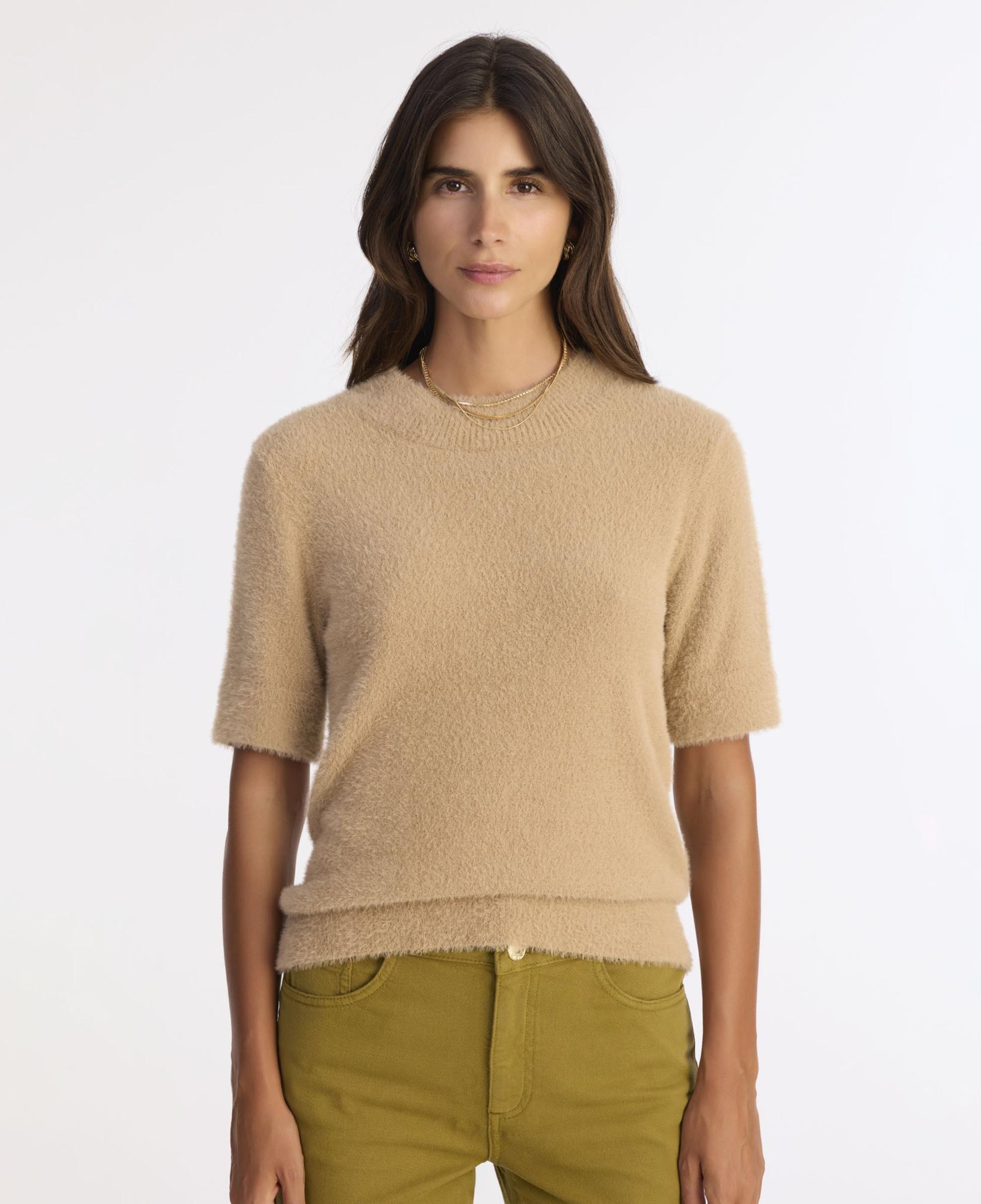 YARGICI Regular Dik Yaka Kısa Kol Kazak