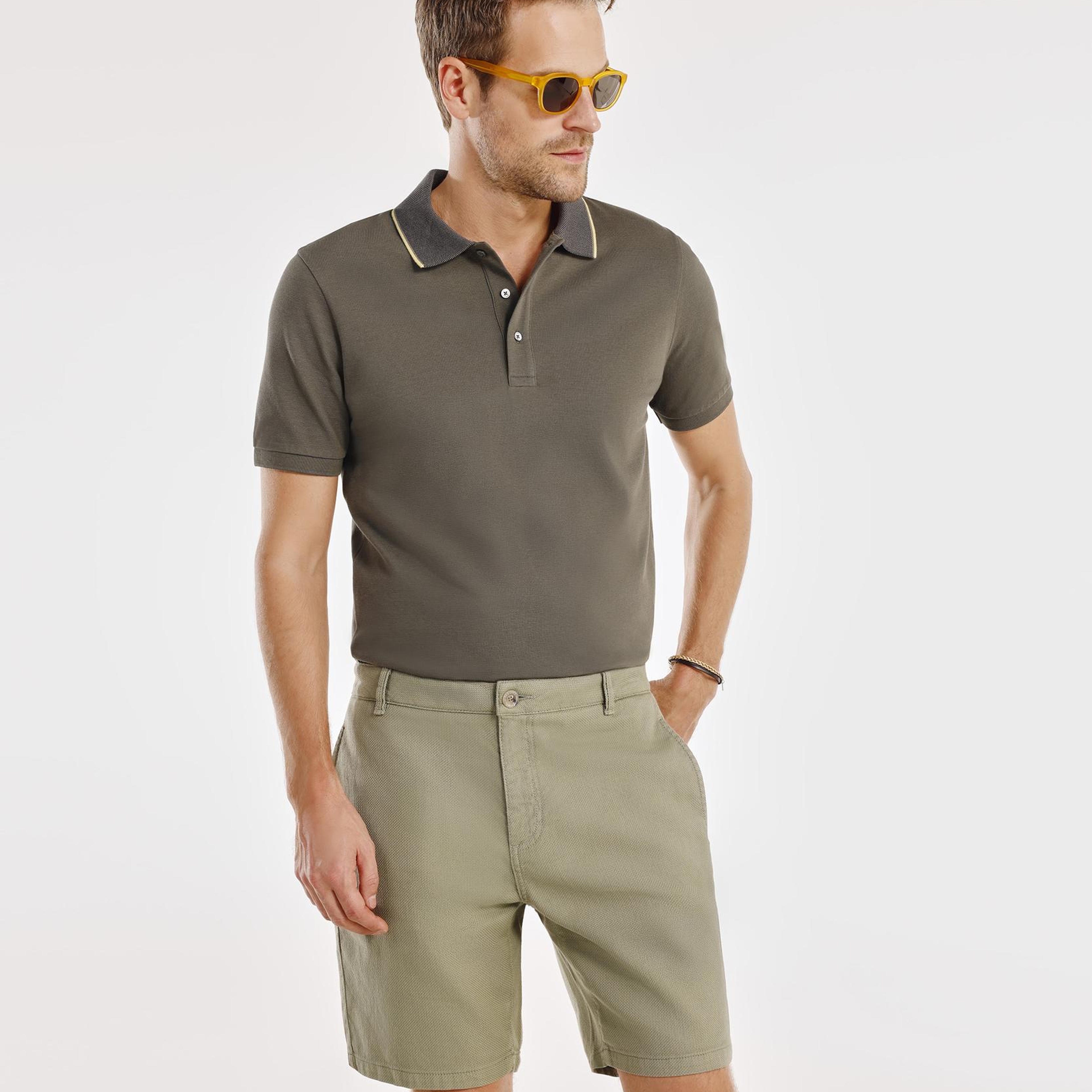 YARGICI Klasik Kesim Bermuda Şort