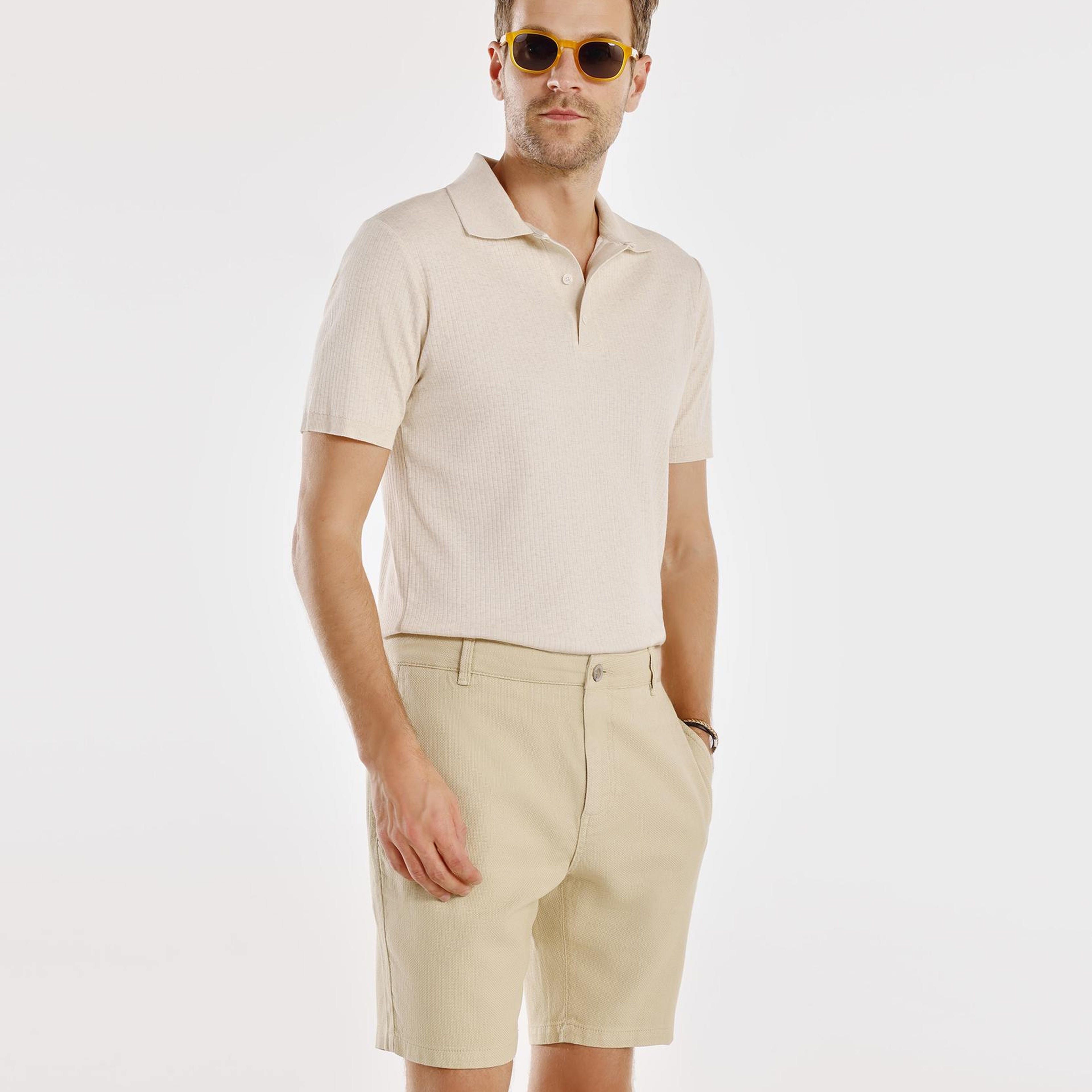 YARGICI Klasik Kesim Bermuda Şort