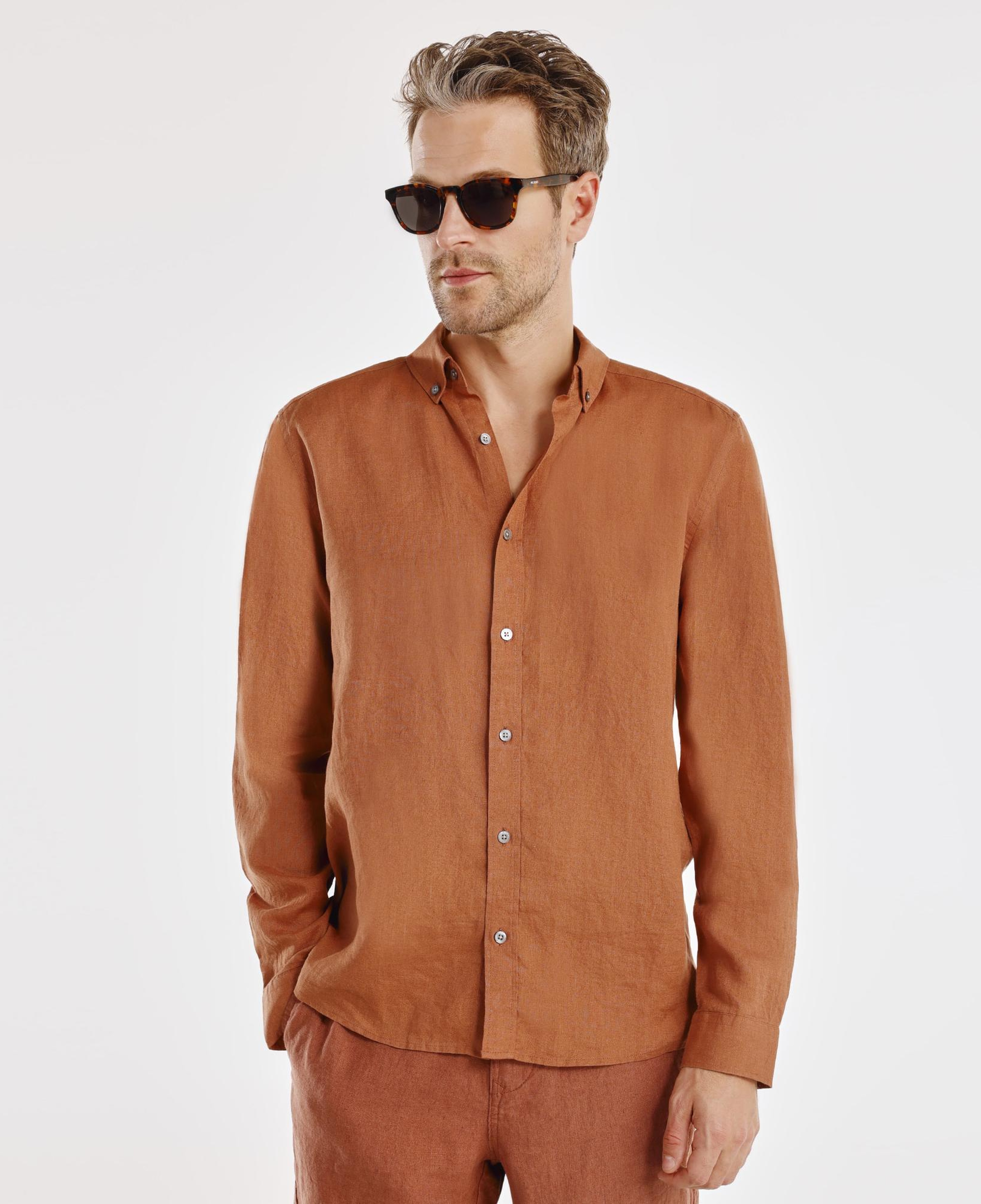 YARGICI Regular Fit Keten Gömlek