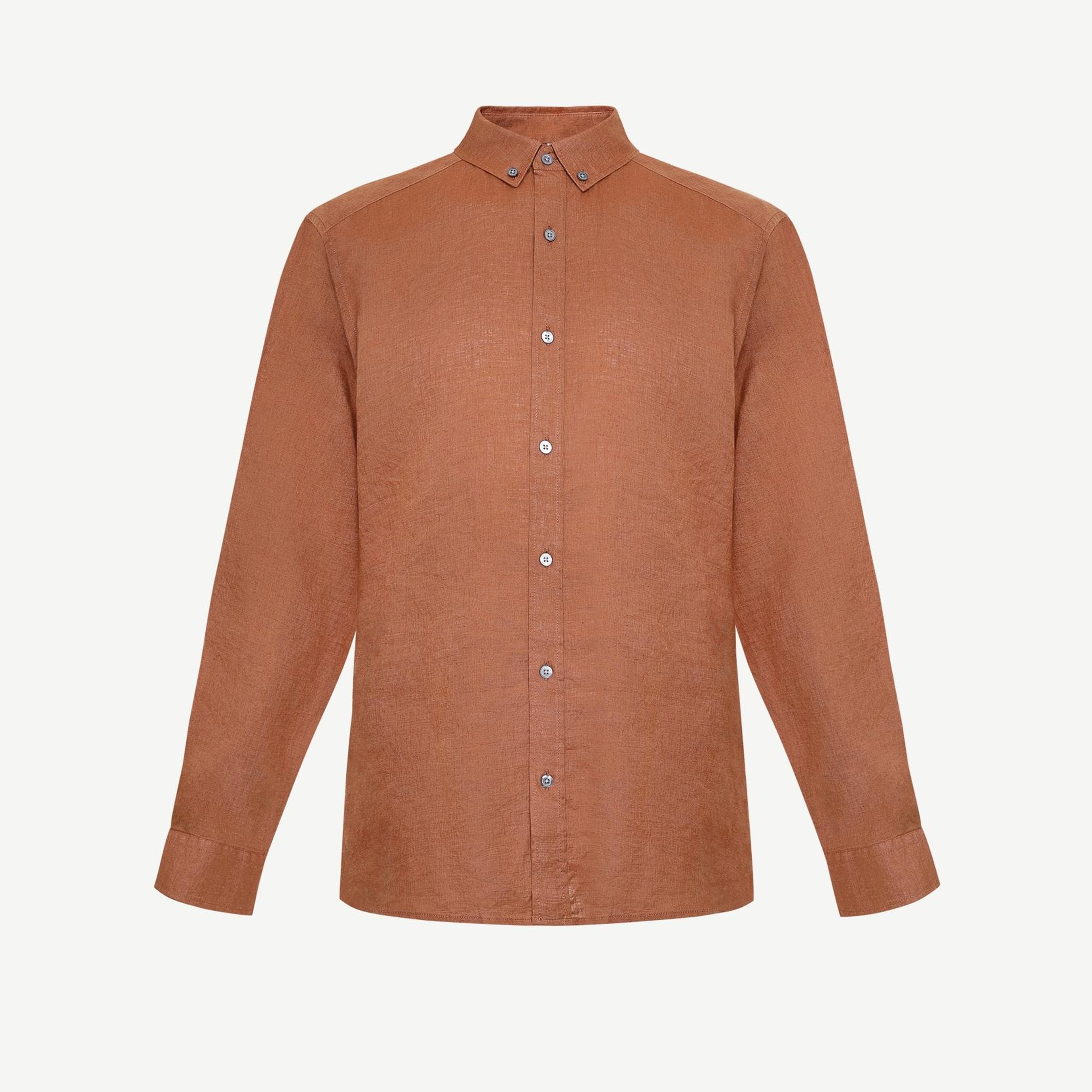 YARGICI Regular Fit Keten Gömlek