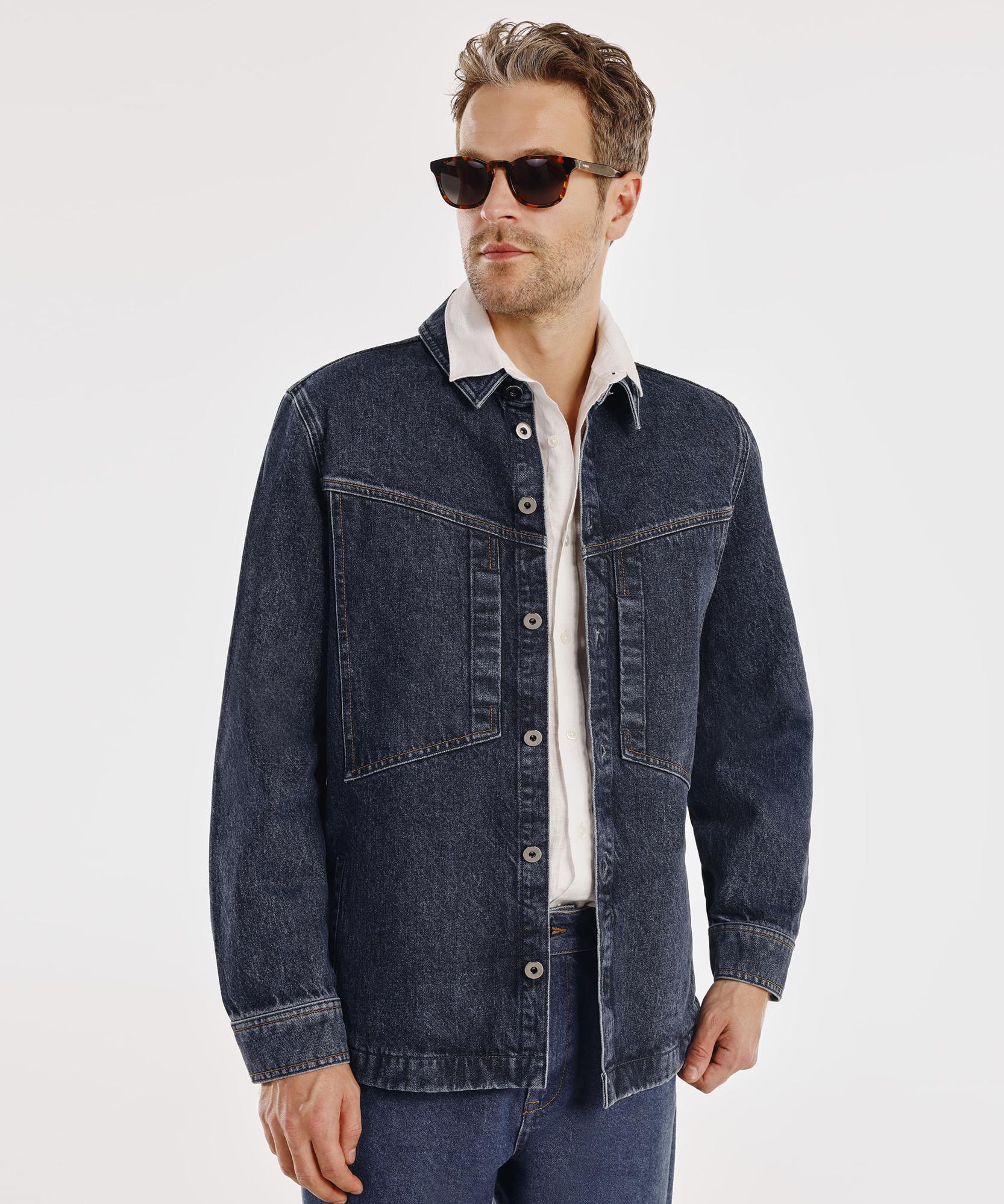 YARGICI Dikiş Detaylı Denim Ceket