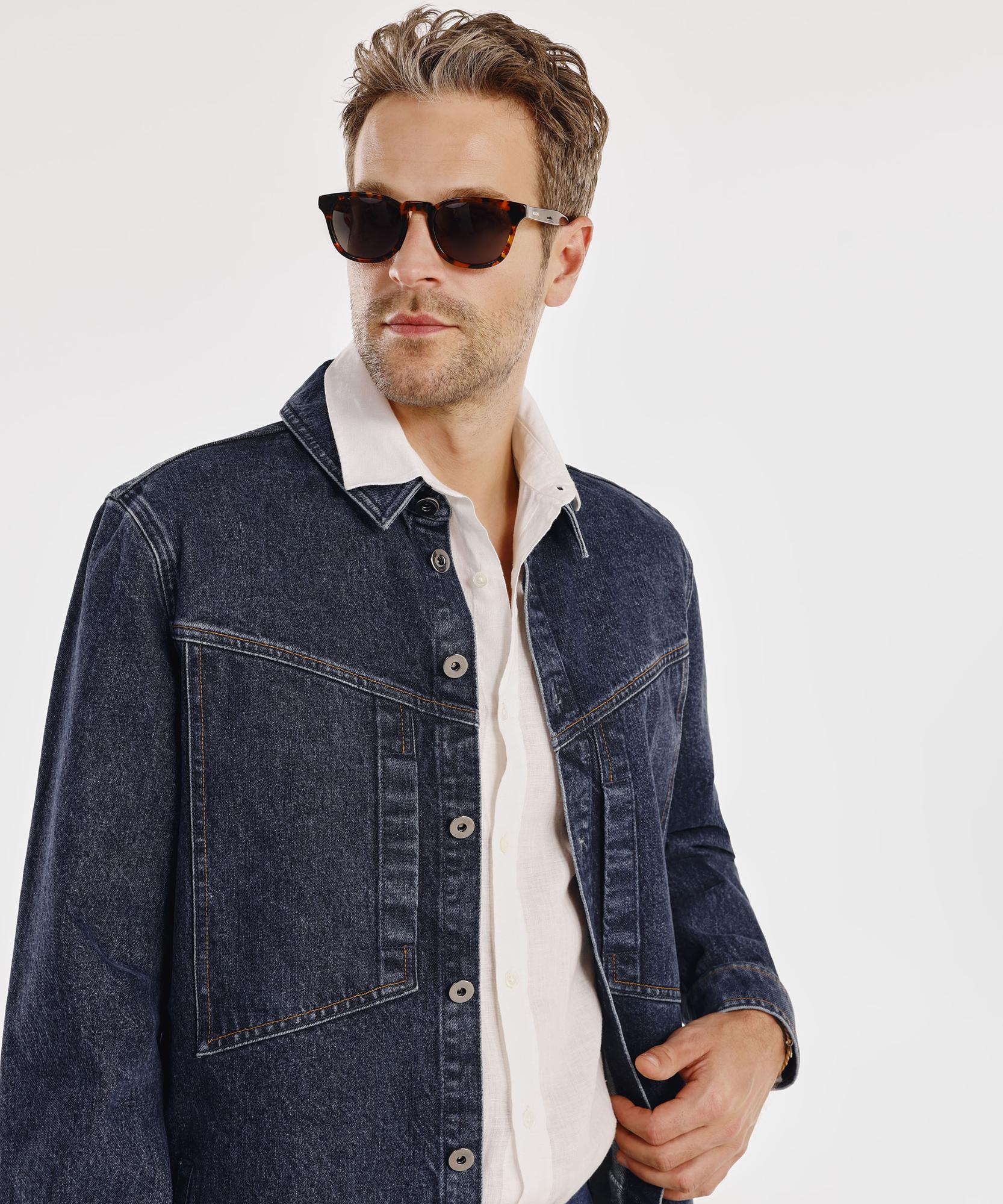 YARGICI Dikiş Detaylı Denim Ceket