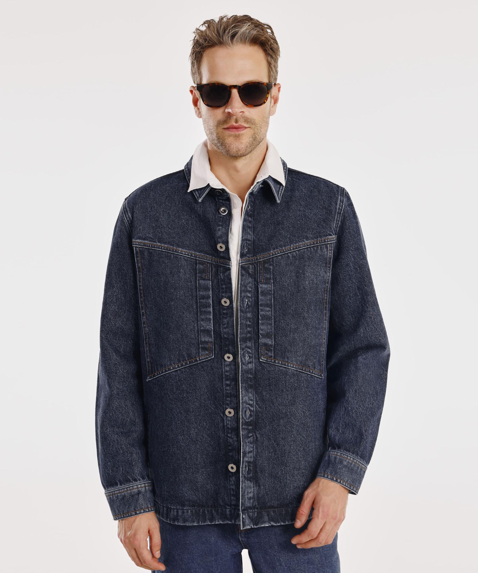 YARGICI Dikiş Detaylı Denim Ceket