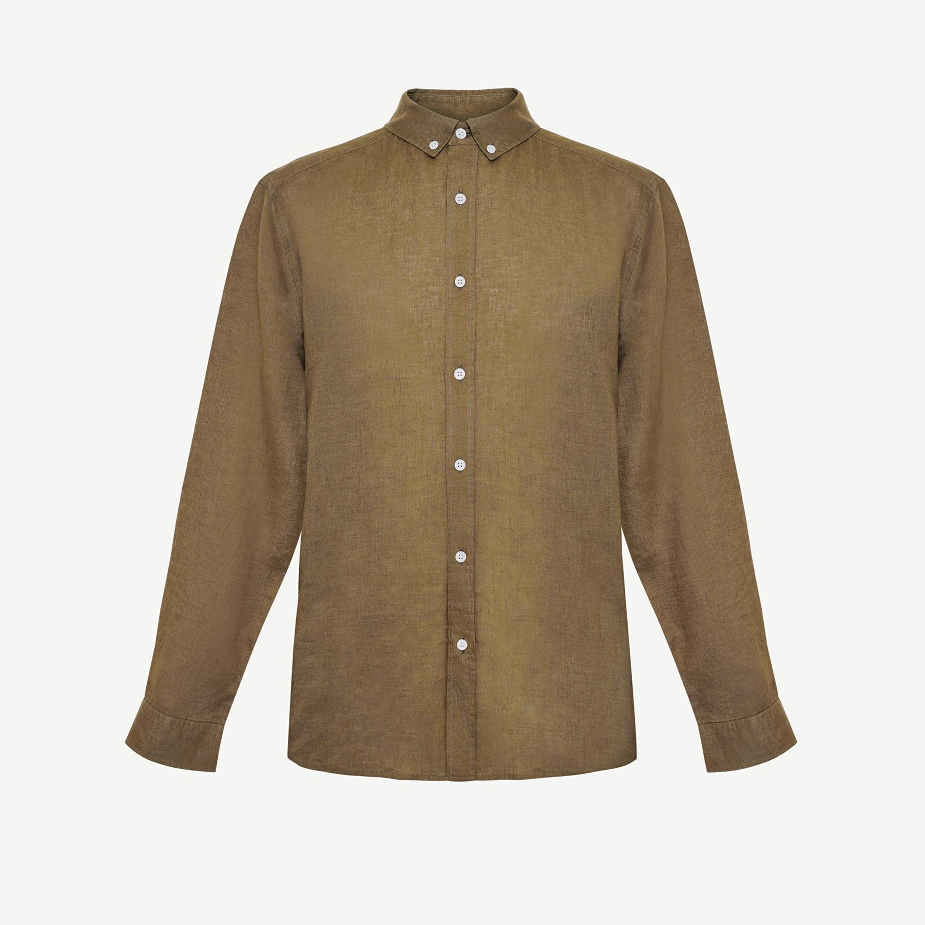 YARGICI Regular Fit Keten Gömlek