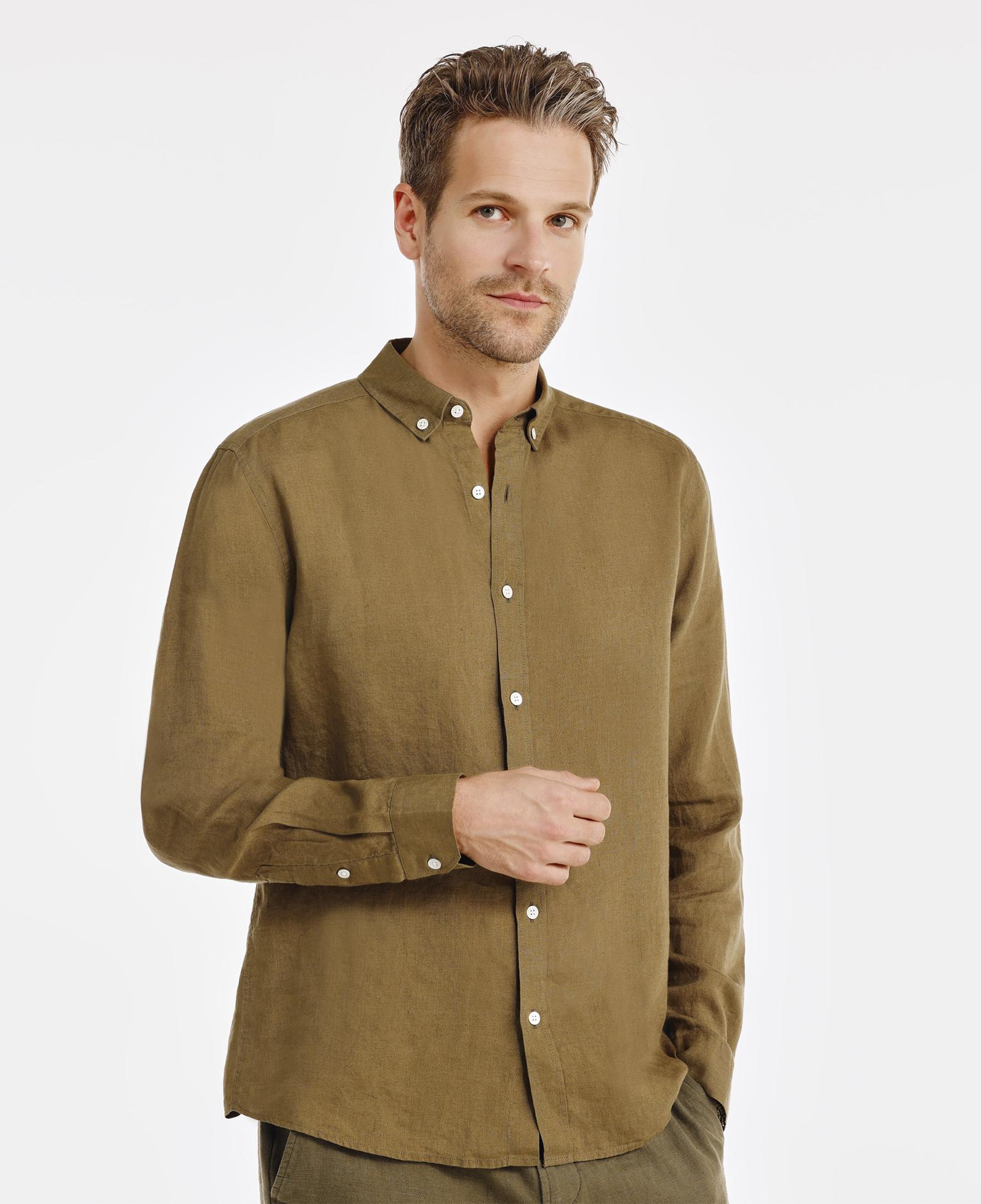 YARGICI Regular Fit Keten Gömlek