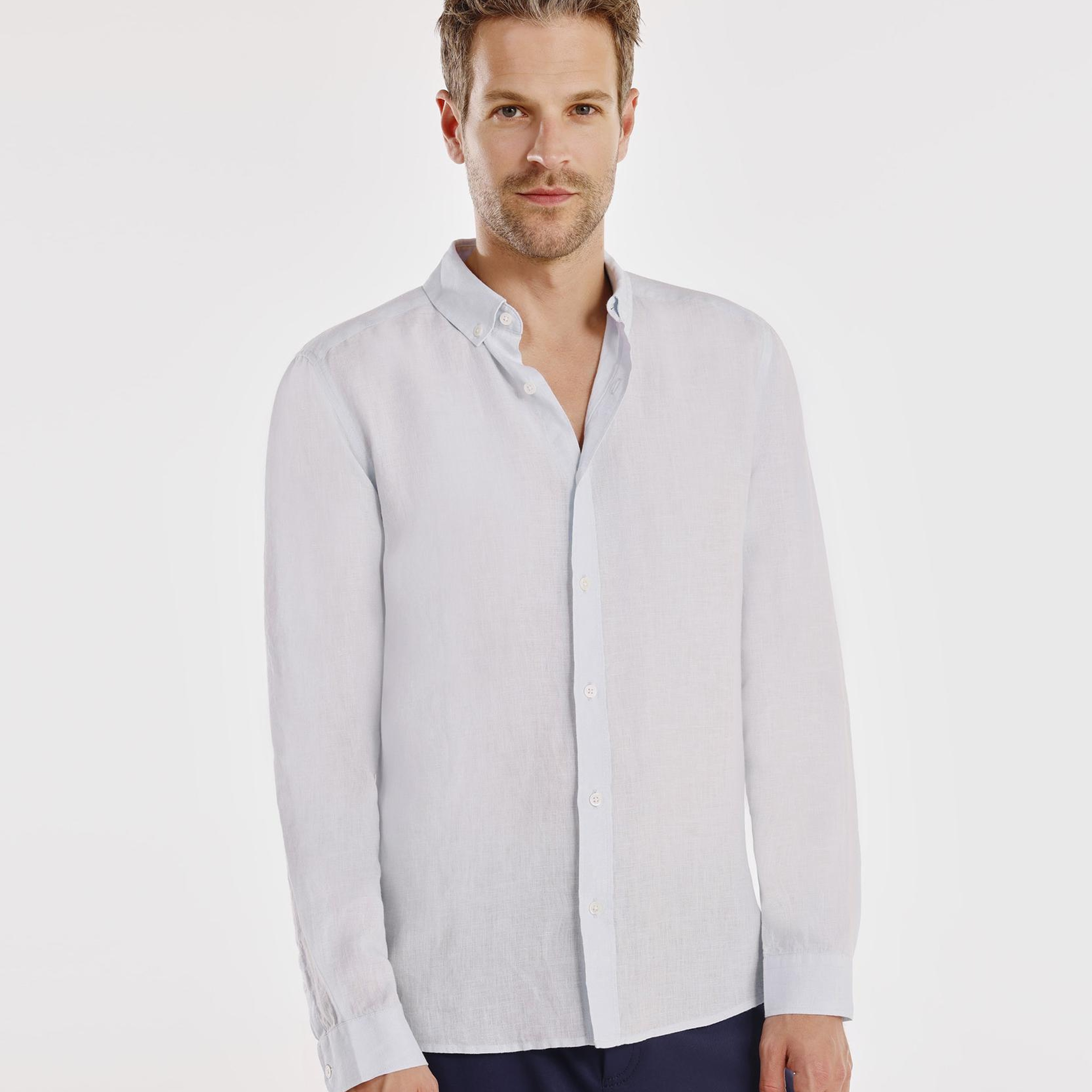 YARGICI Regular Fit Keten Gömlek