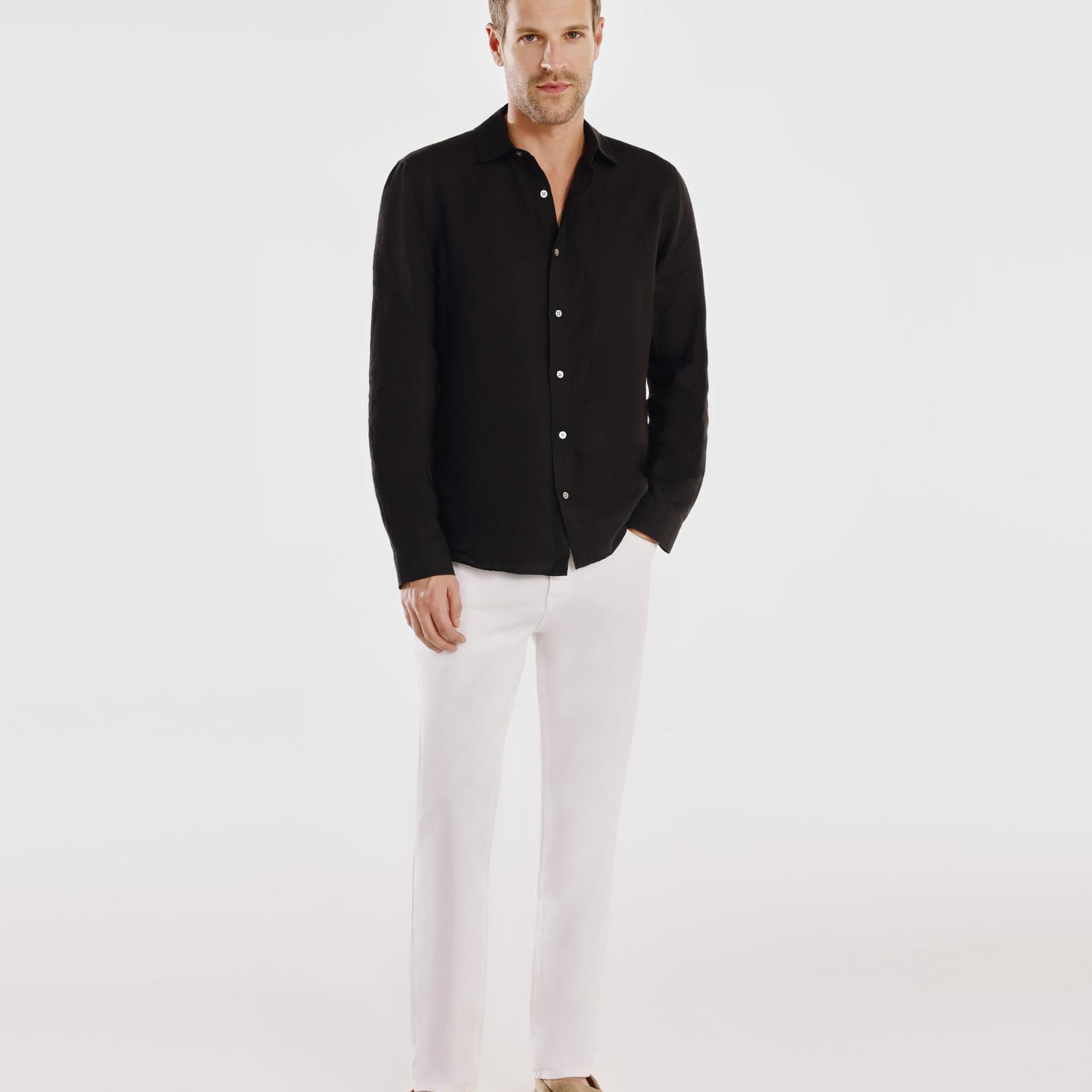 YARGICI Erkek Keten Gömlek