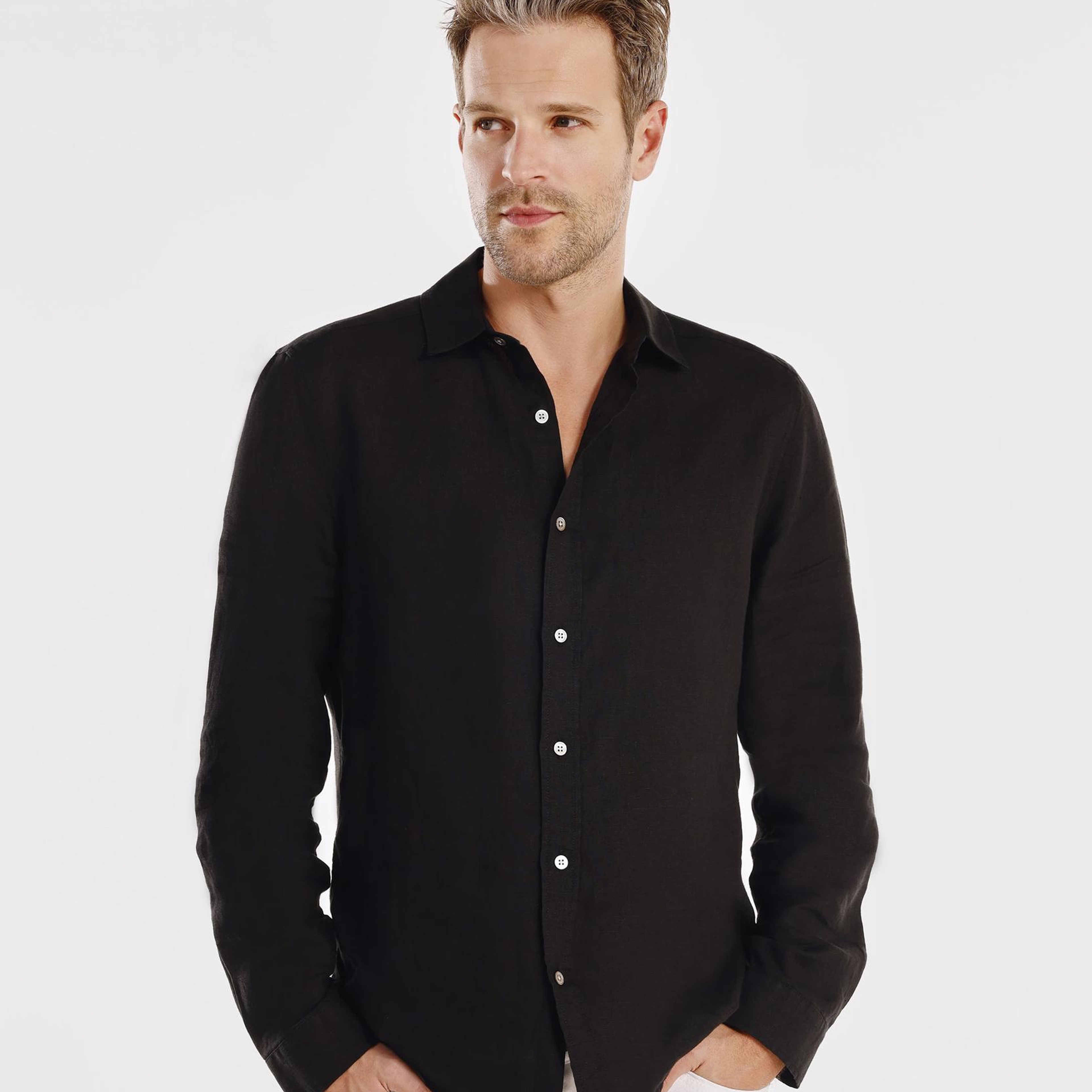 YARGICI Erkek Keten Gömlek