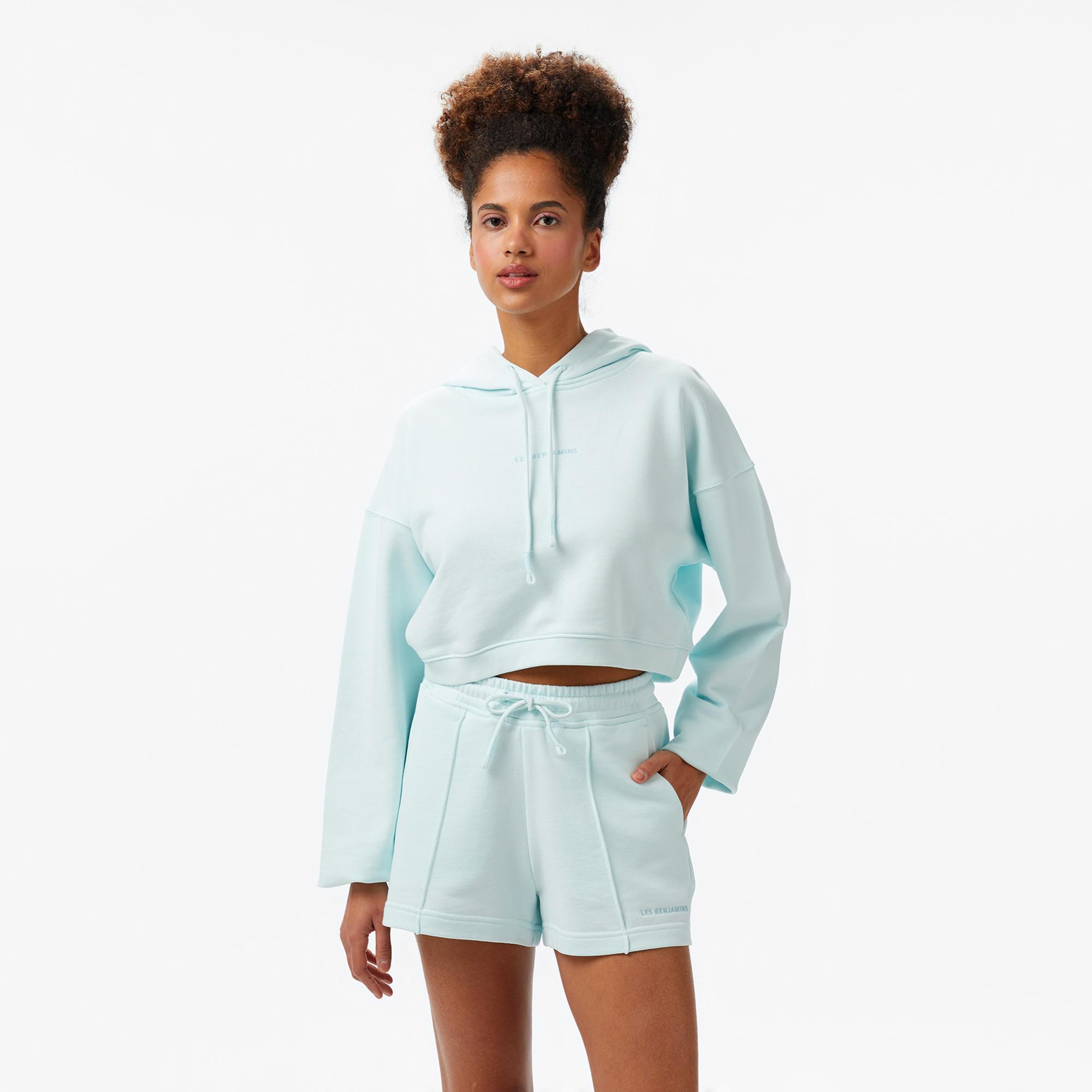 Les Benjamins Kadın Mavi Hoodie