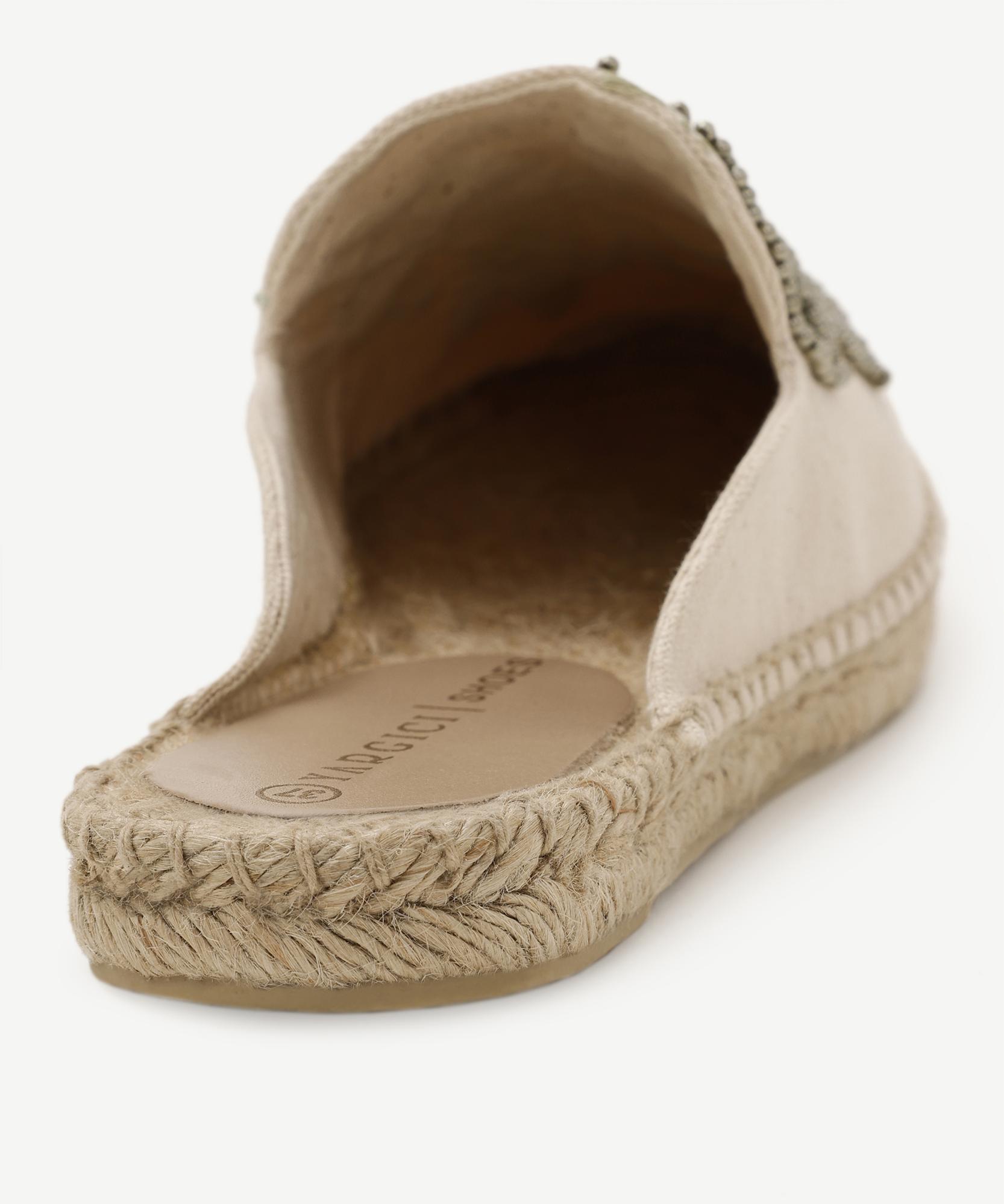 YARGICI Yaprak Desenli Espadril Terlik