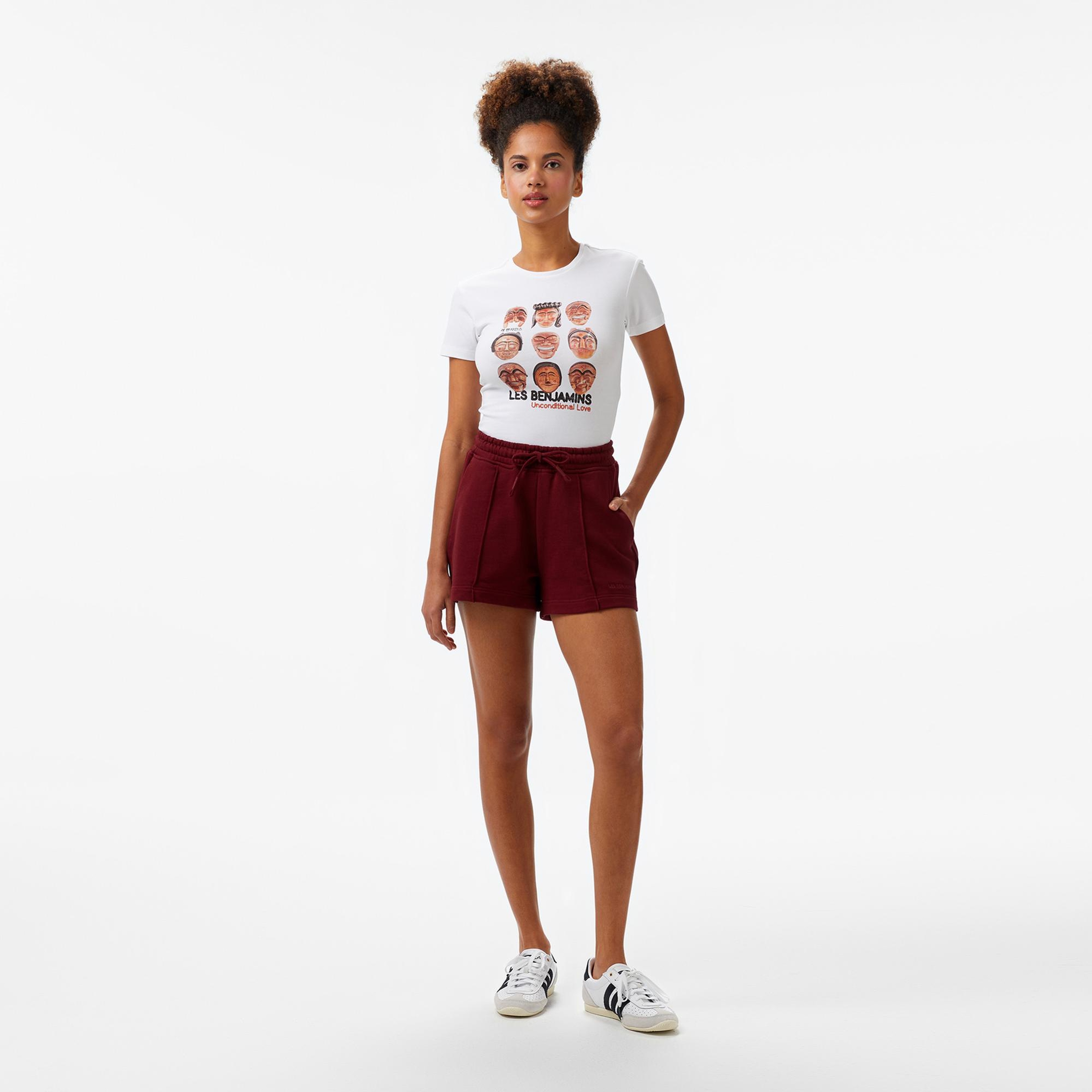 Les Benjamins Kadın Bordo Şort