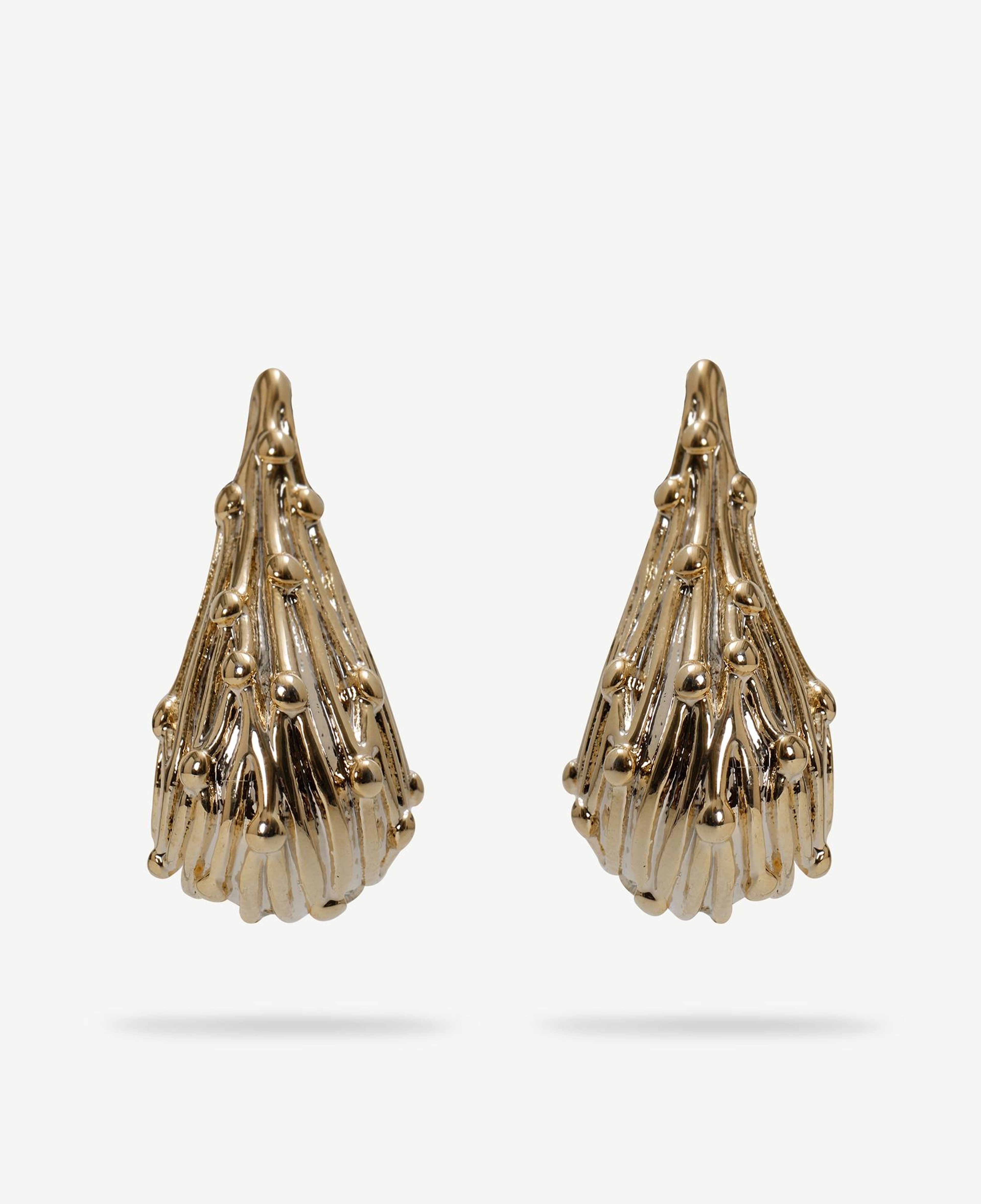 YARGICI Damla Formlu Gold Küpe