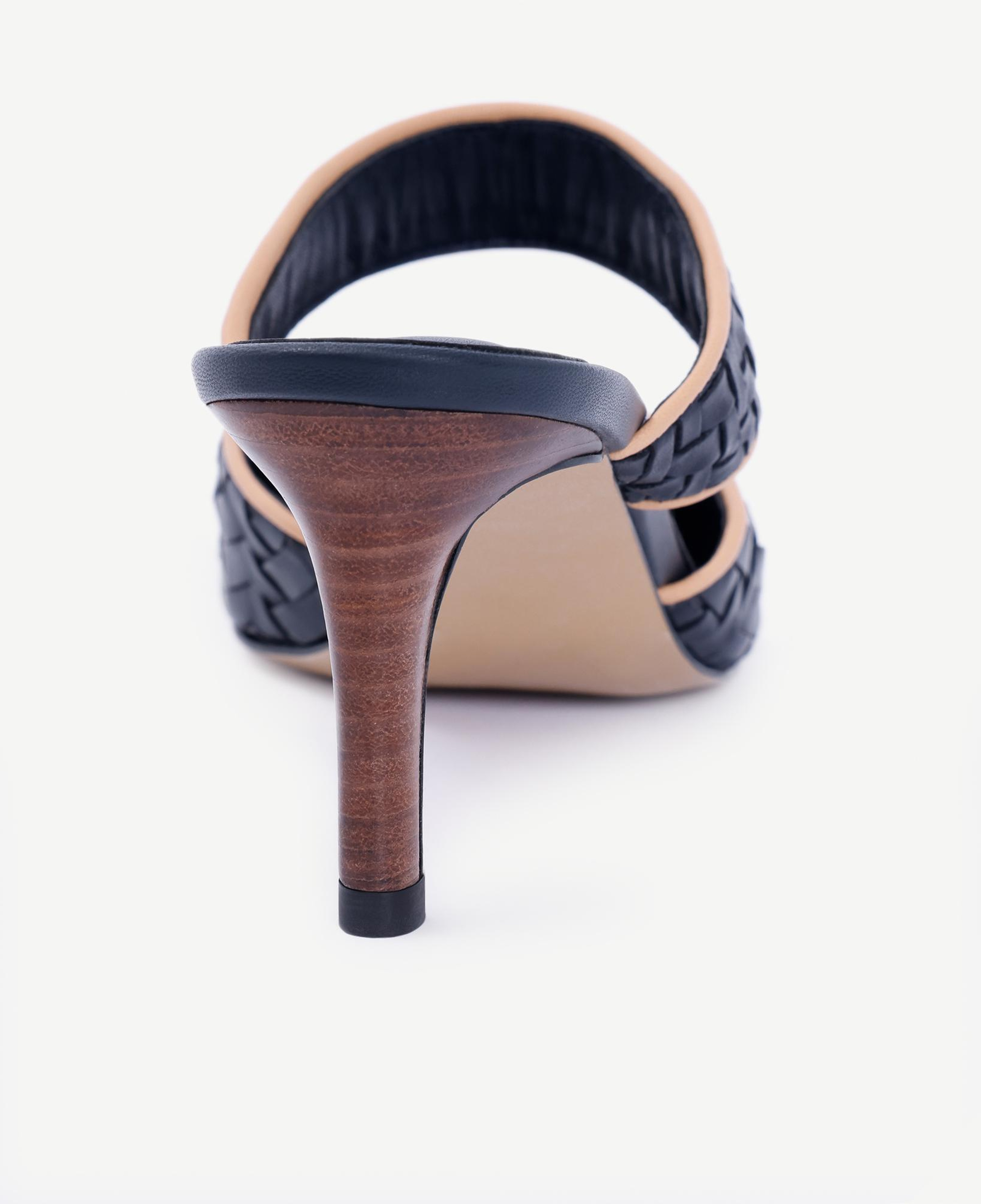 YARGICI Örgü Detaylı Deri Topuklu Terlik