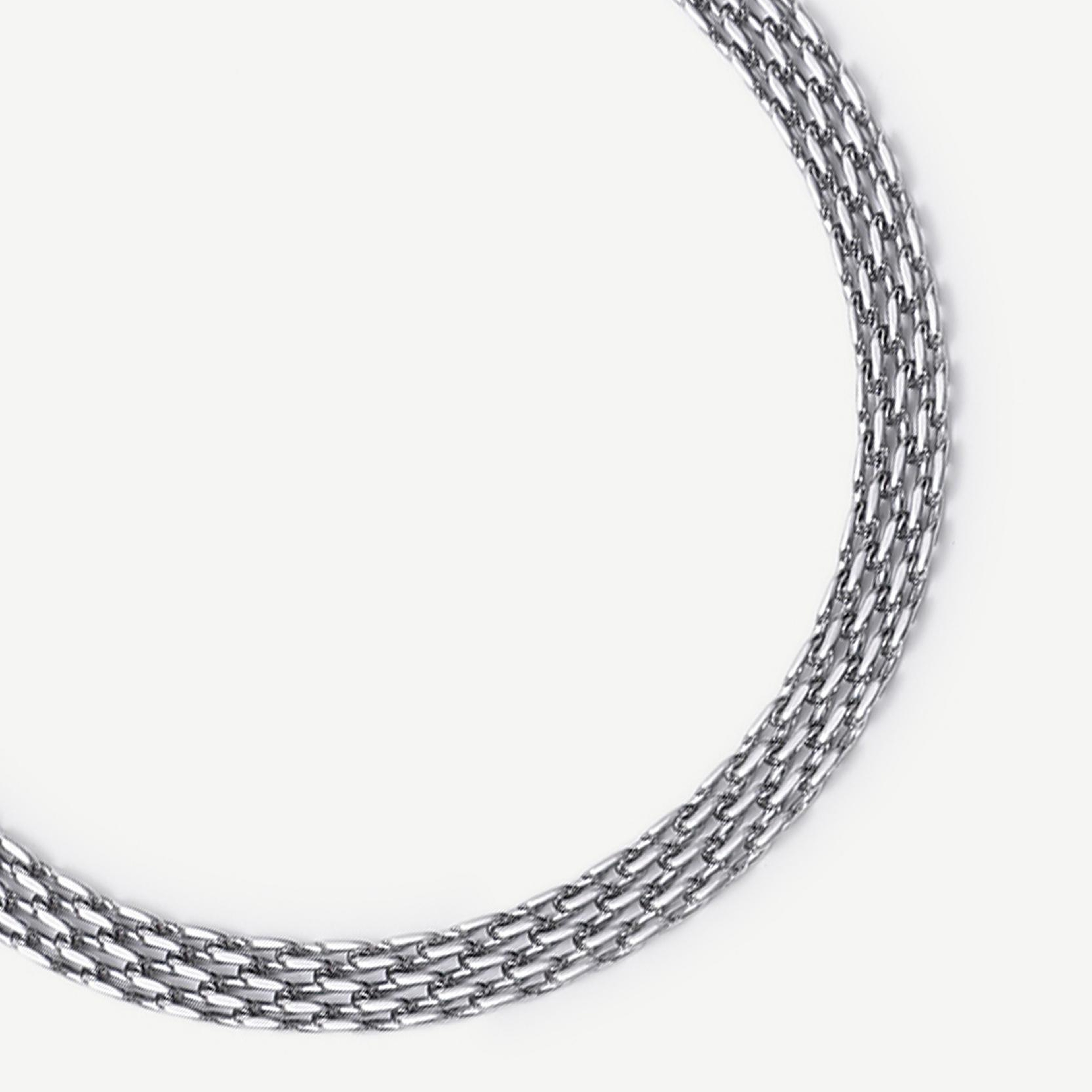 YARGICI Yassı Formlu Zincir Kolye