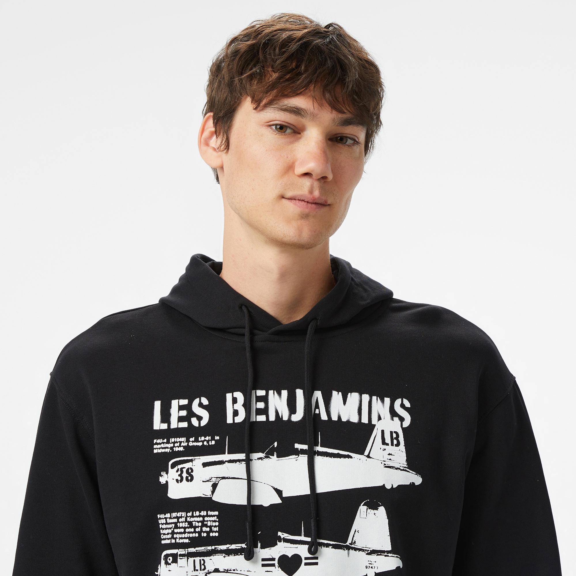 Les Benjamins Erkek Siyah Hoodie